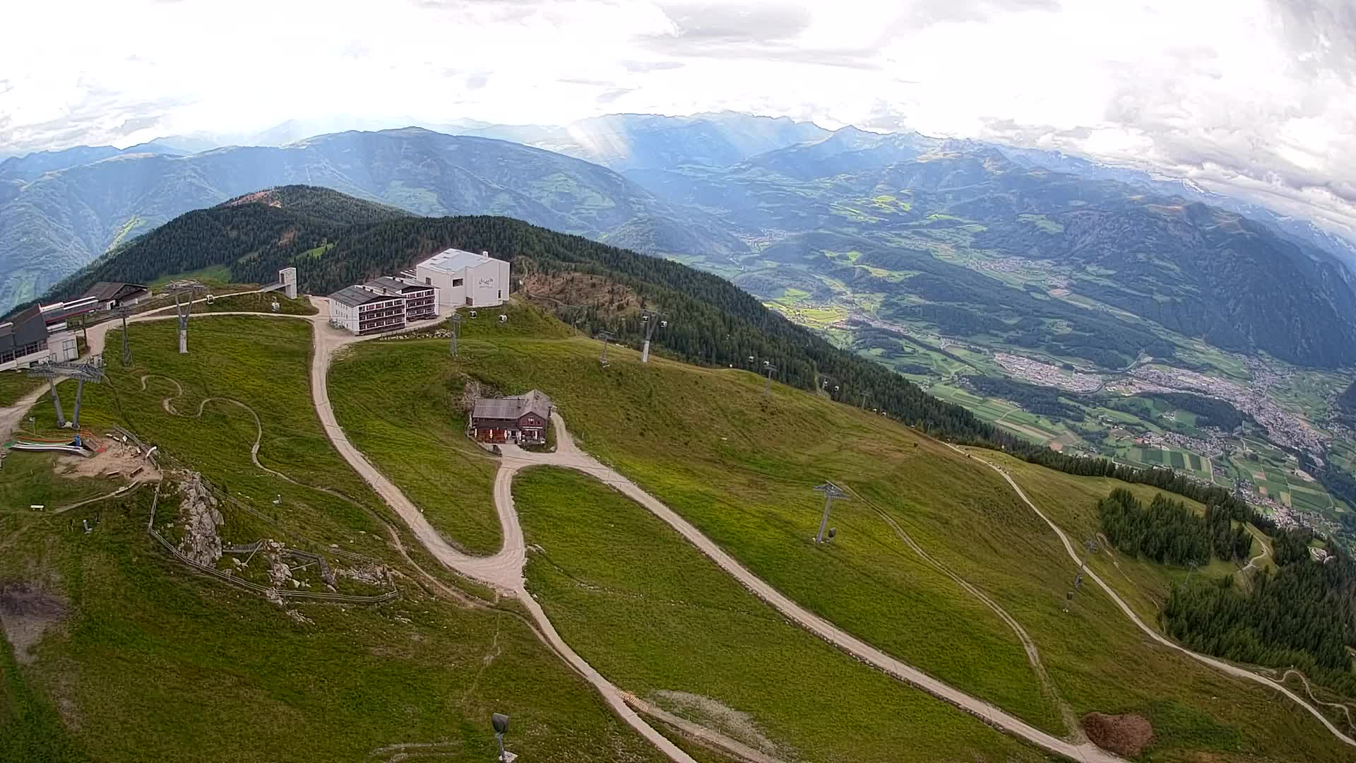 Kronplatz peak Ski resort | view to Bruneck