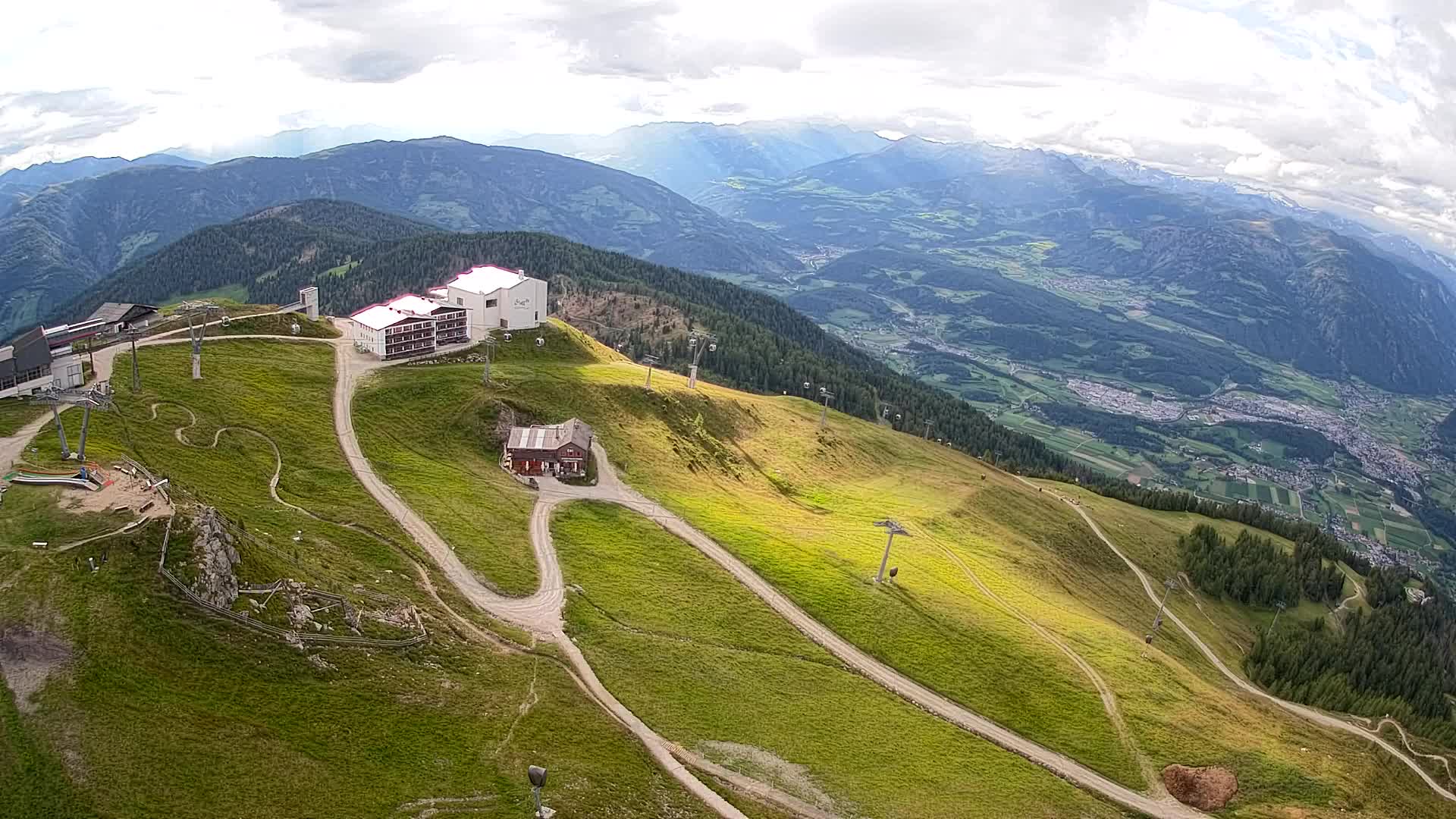 Smučišče Kronplatz – vrh | pogled na Bruneck