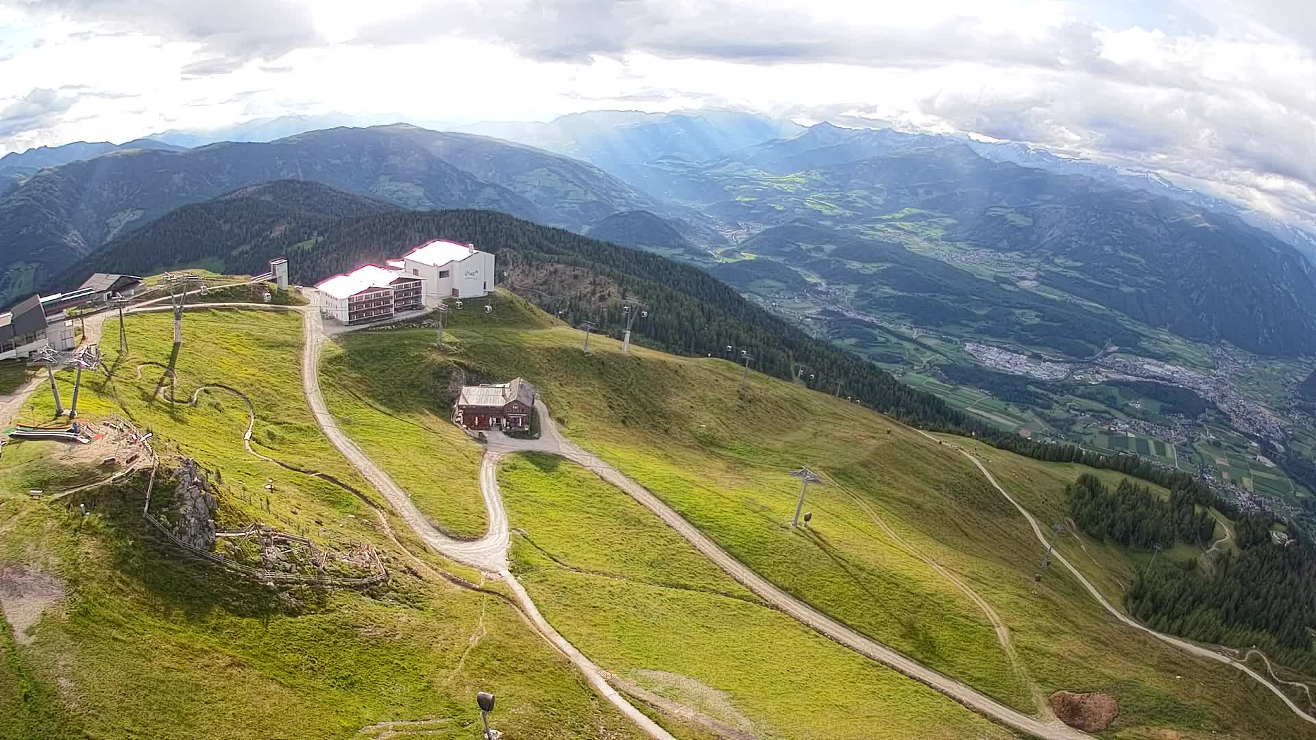 Kronplatz peak Ski resort | view to Bruneck