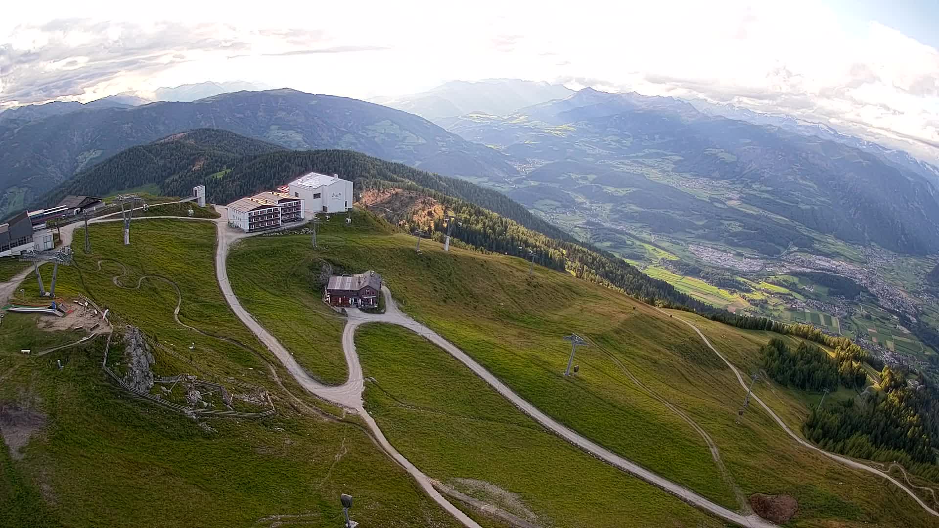 Kronplatz peak Ski resort | view to Bruneck
