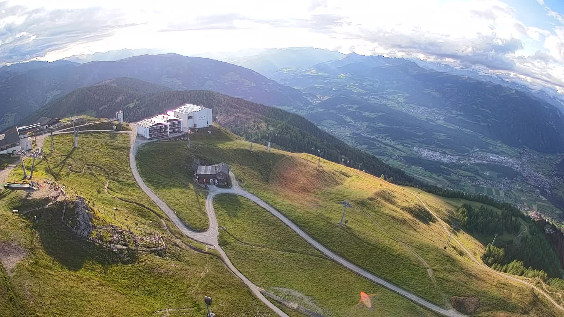 Kronplatz peak Ski resort | view to Bruneck