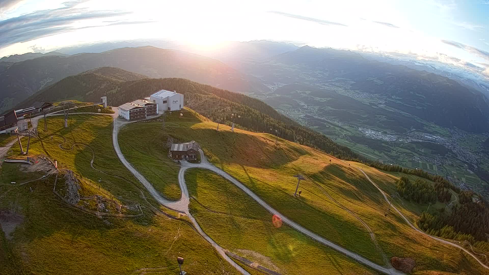 Station de ski Kronplatz sommet | vue sur Brunico