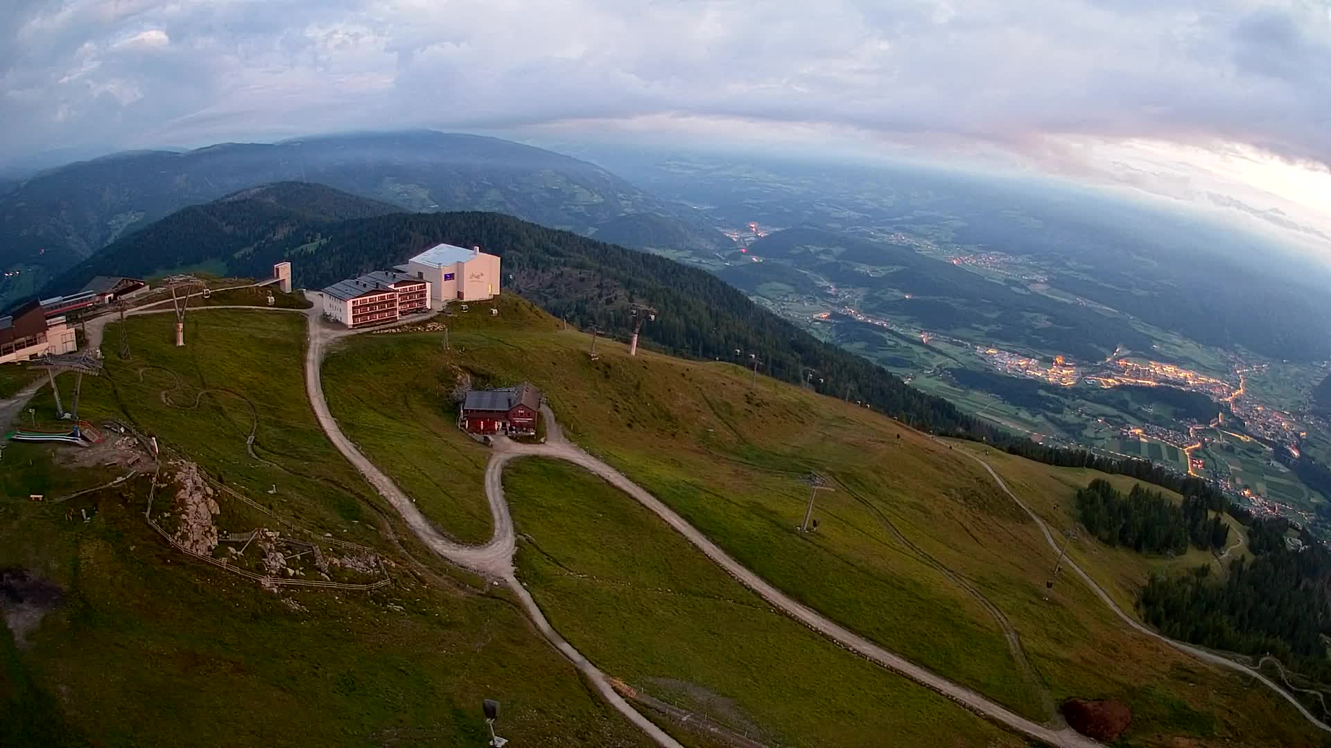 Kronplatz peak Ski resort | view to Bruneck