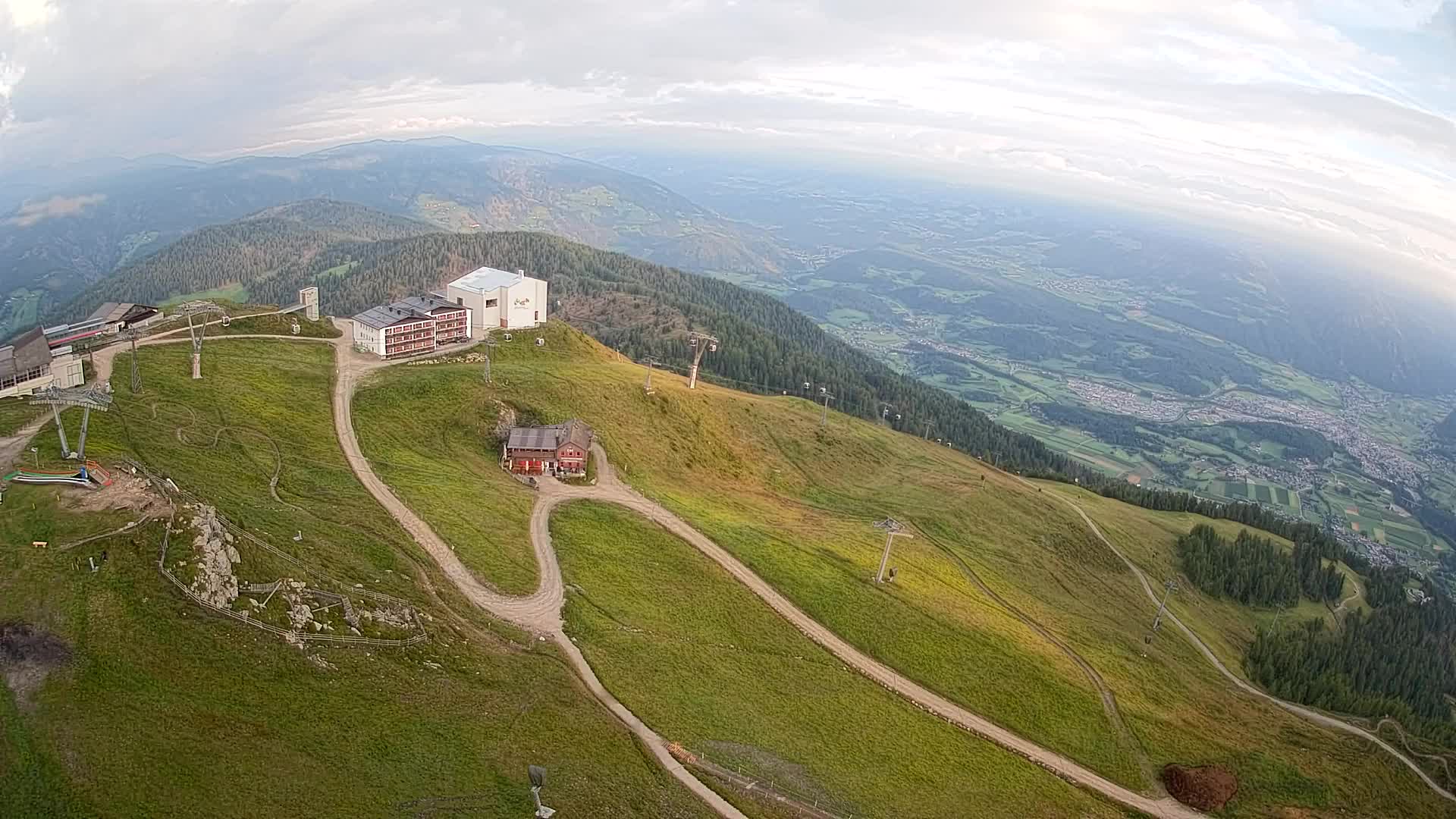 Kronplatz peak Ski resort | view to Bruneck