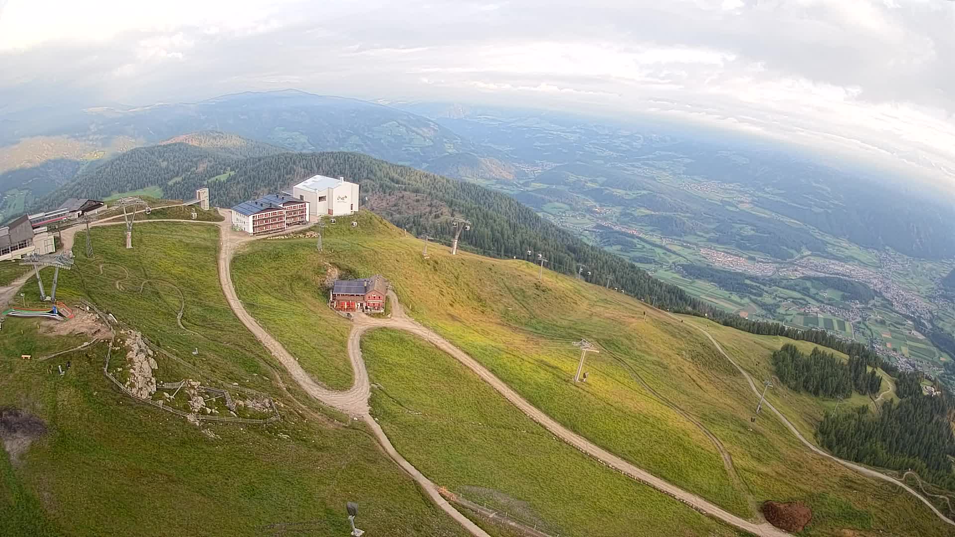 Kronplatz peak Ski resort | view to Bruneck