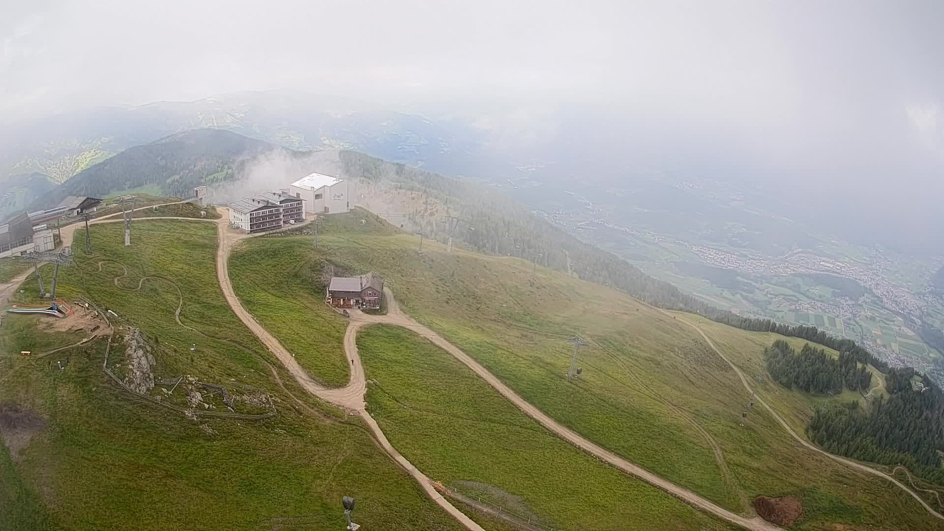 Skigebiet Kronplatz Gipfel | Blick auf Bruneck