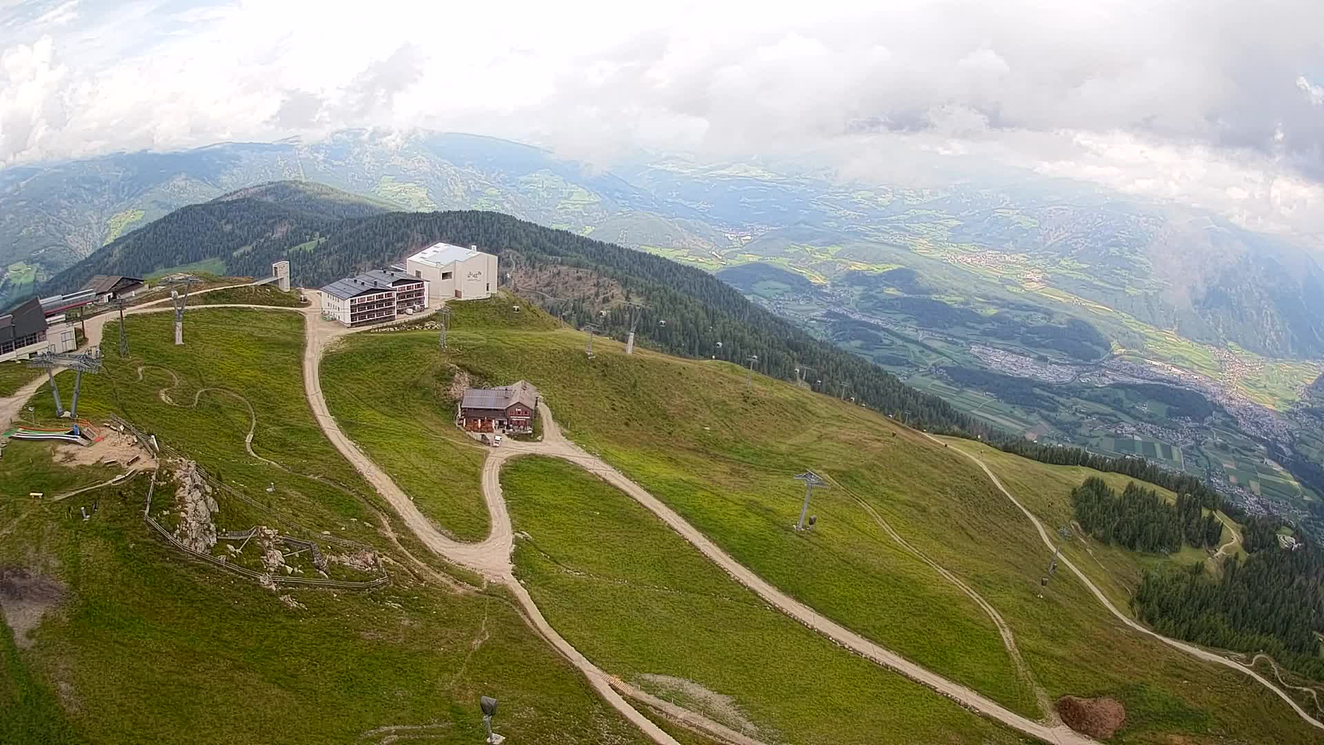 Kronplatz peak Ski resort | view to Bruneck