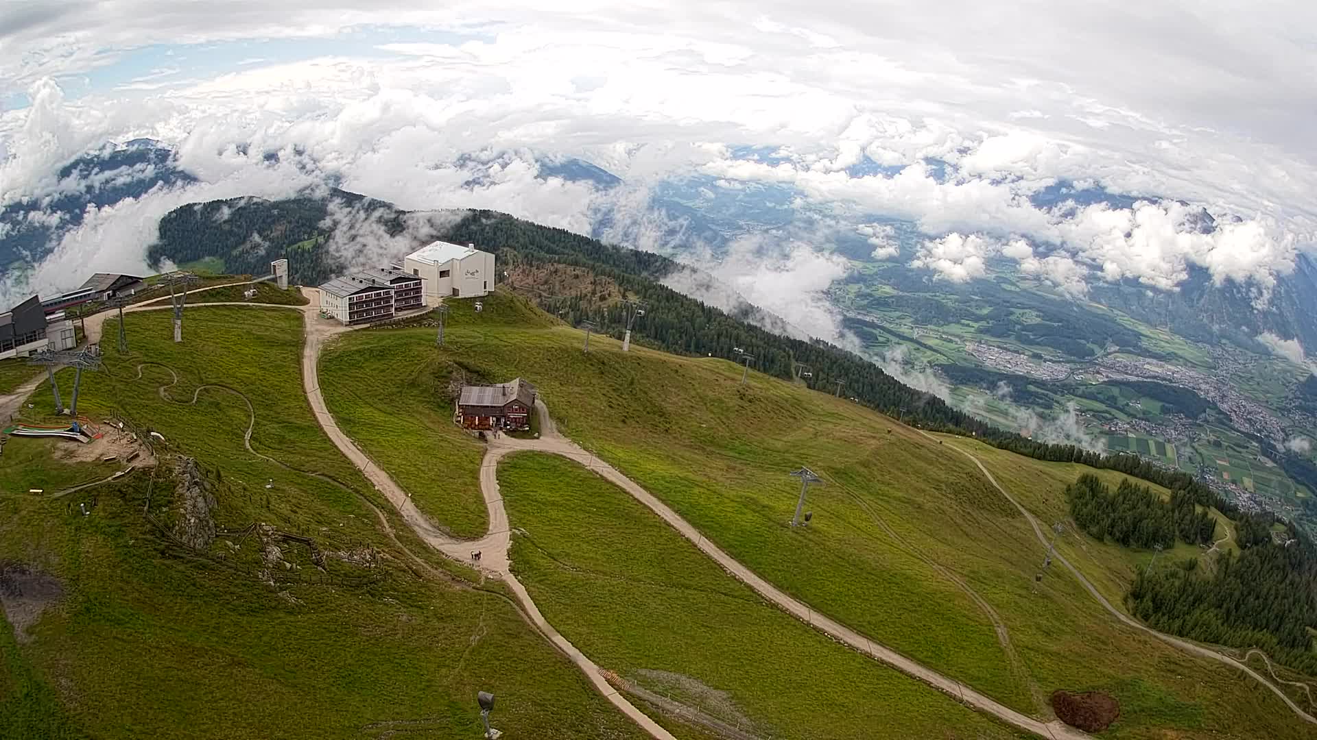 Smučišče Kronplatz – vrh | pogled na Bruneck
