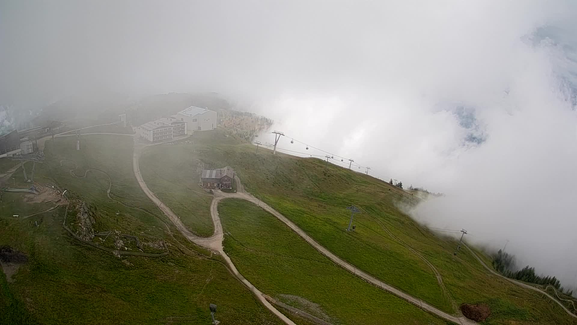 Station de ski Kronplatz sommet | vue sur Brunico