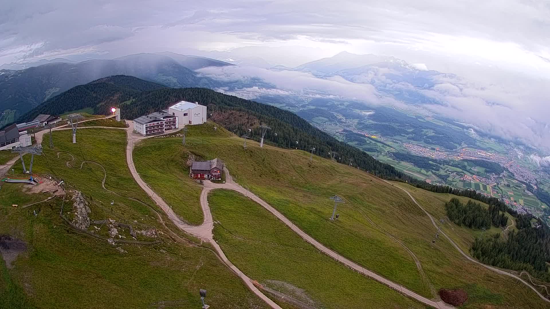 Kronplatz peak Ski resort | view to Bruneck