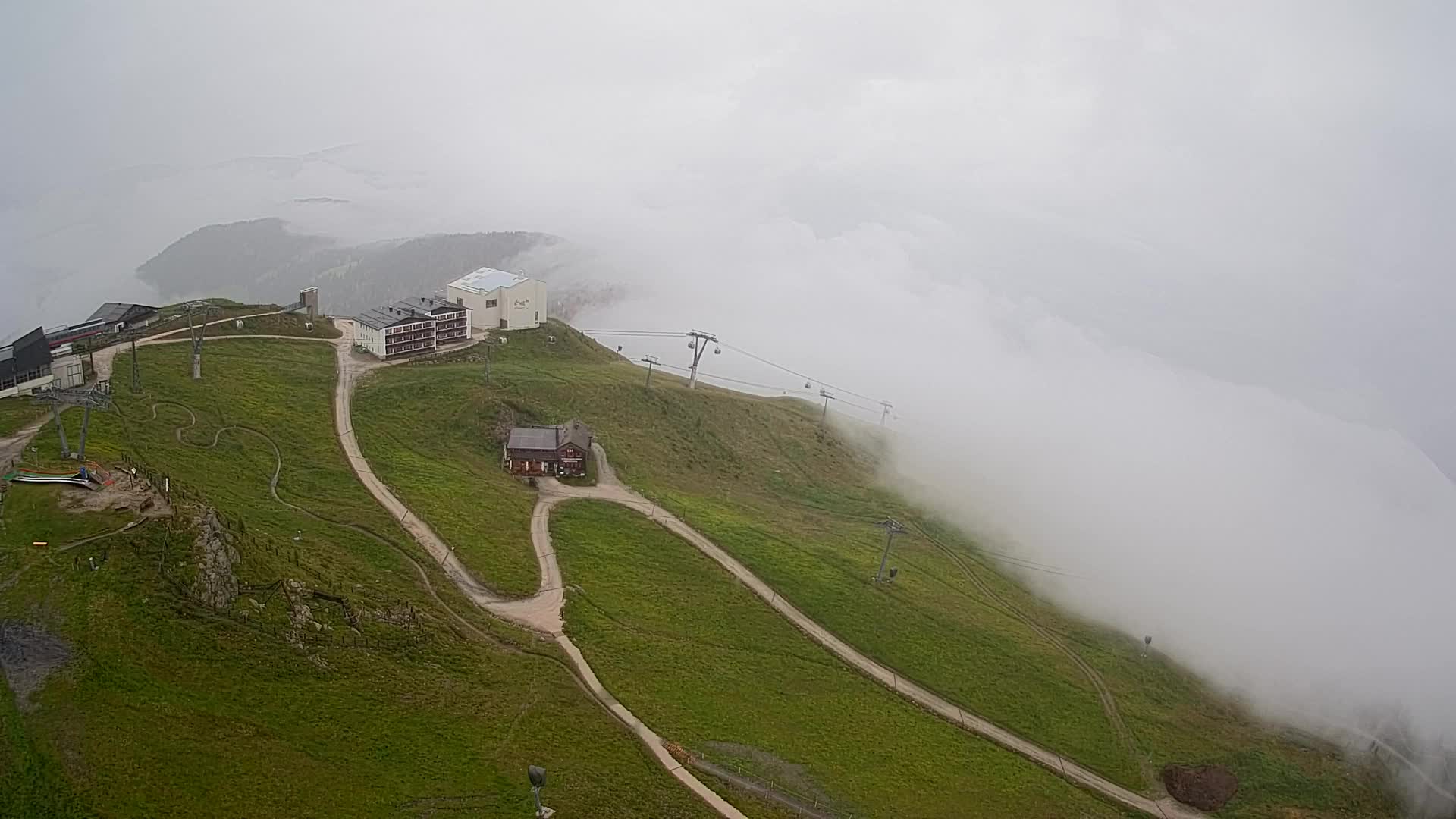 Skigebiet Kronplatz Gipfel | Blick auf Bruneck