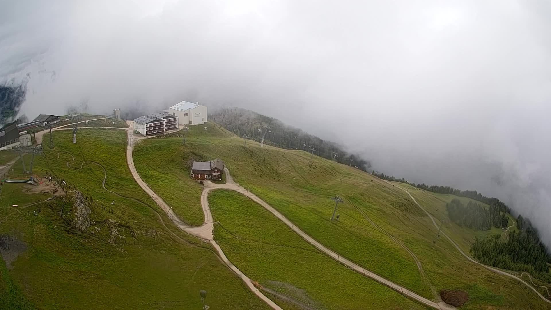 Skigebiet Kronplatz Gipfel | Blick auf Bruneck