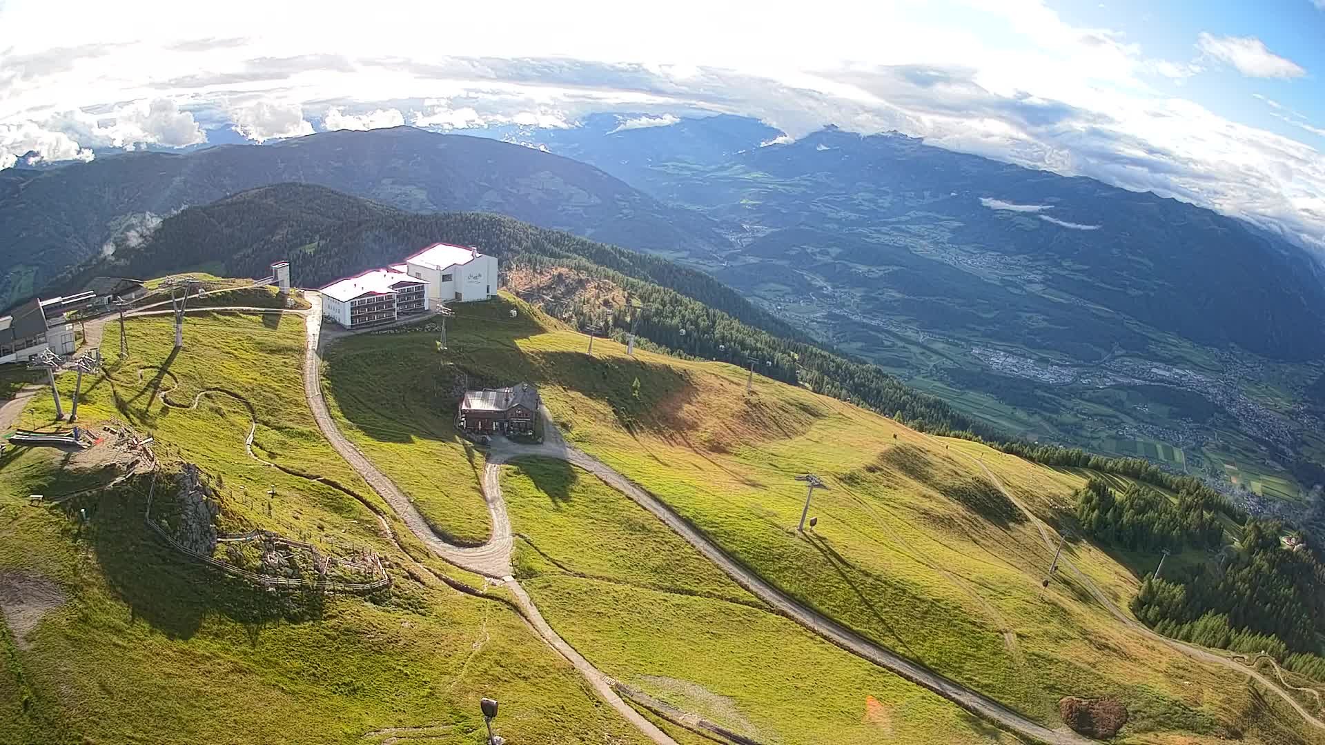 Kronplatz peak Ski resort | view to Bruneck