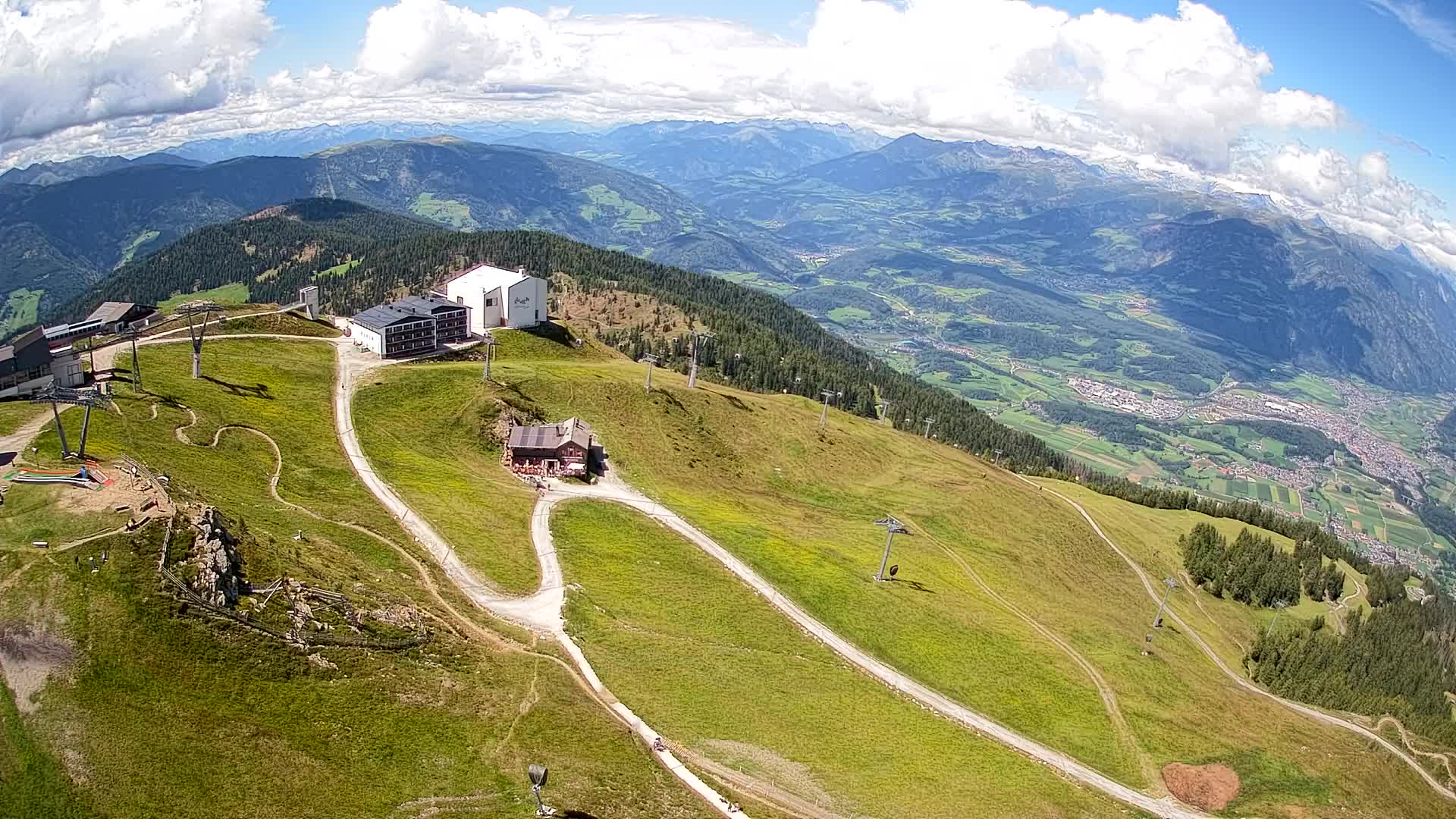 Kronplatz peak Ski resort | view to Bruneck