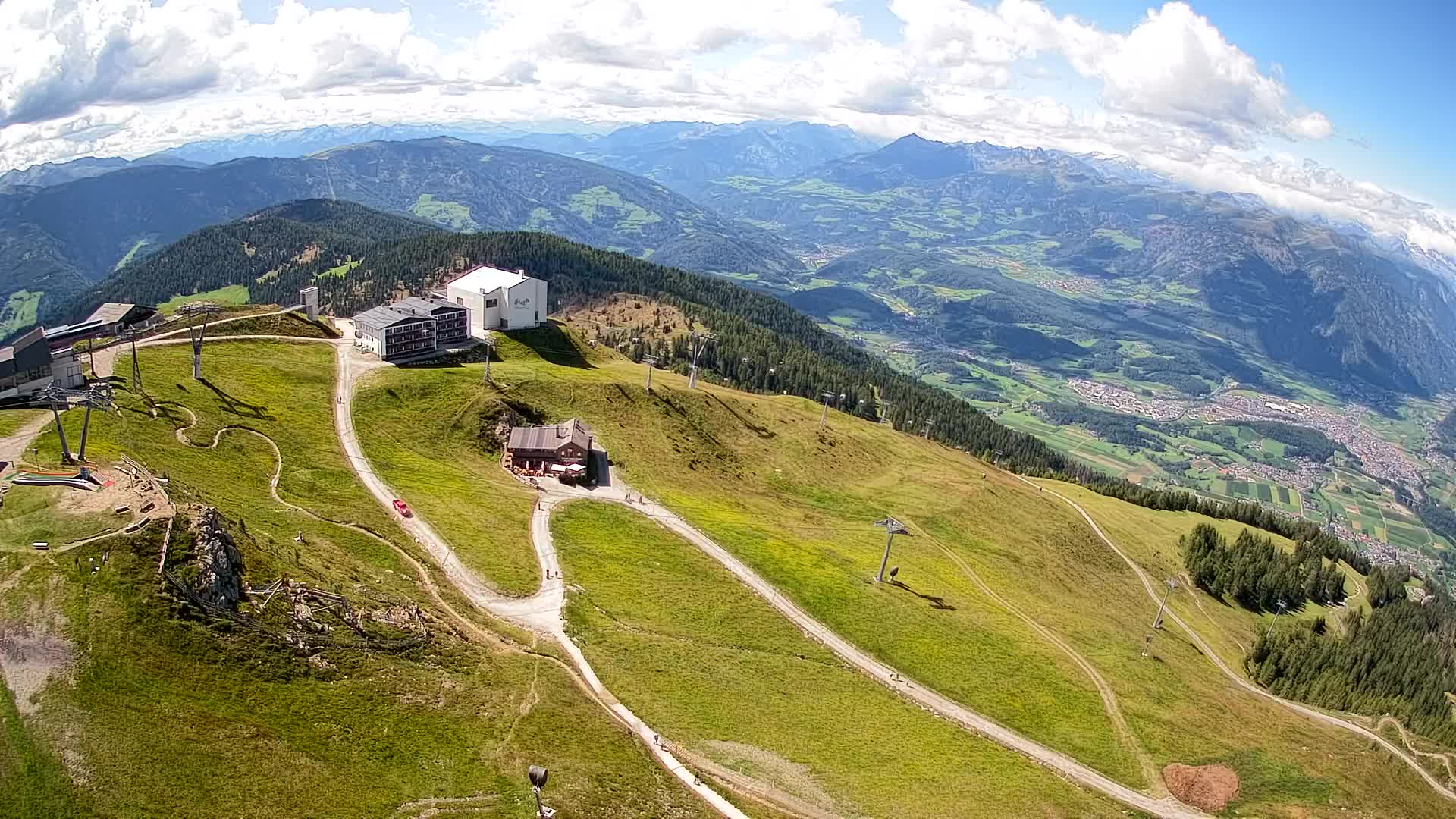 Kronplatz peak Ski resort | view to Bruneck