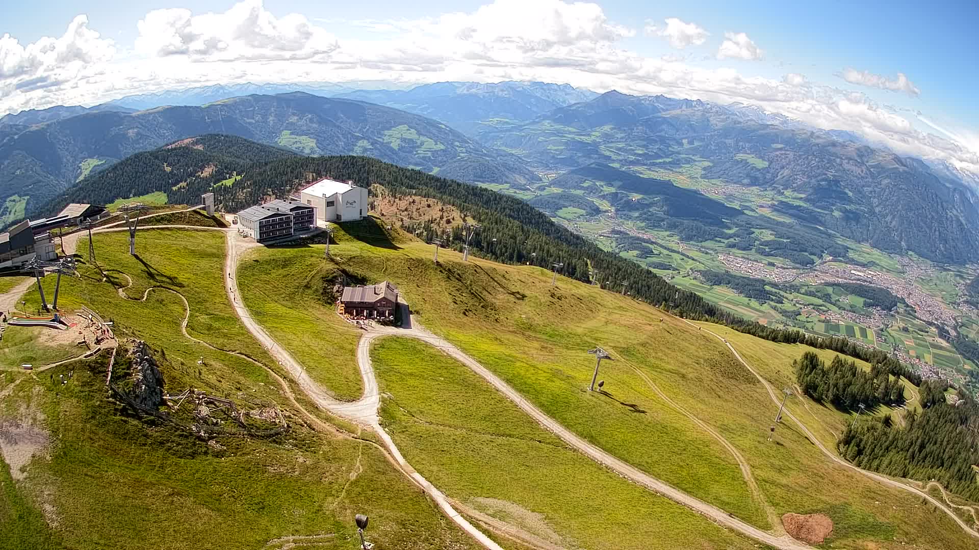 Kronplatz peak Ski resort | view to Bruneck