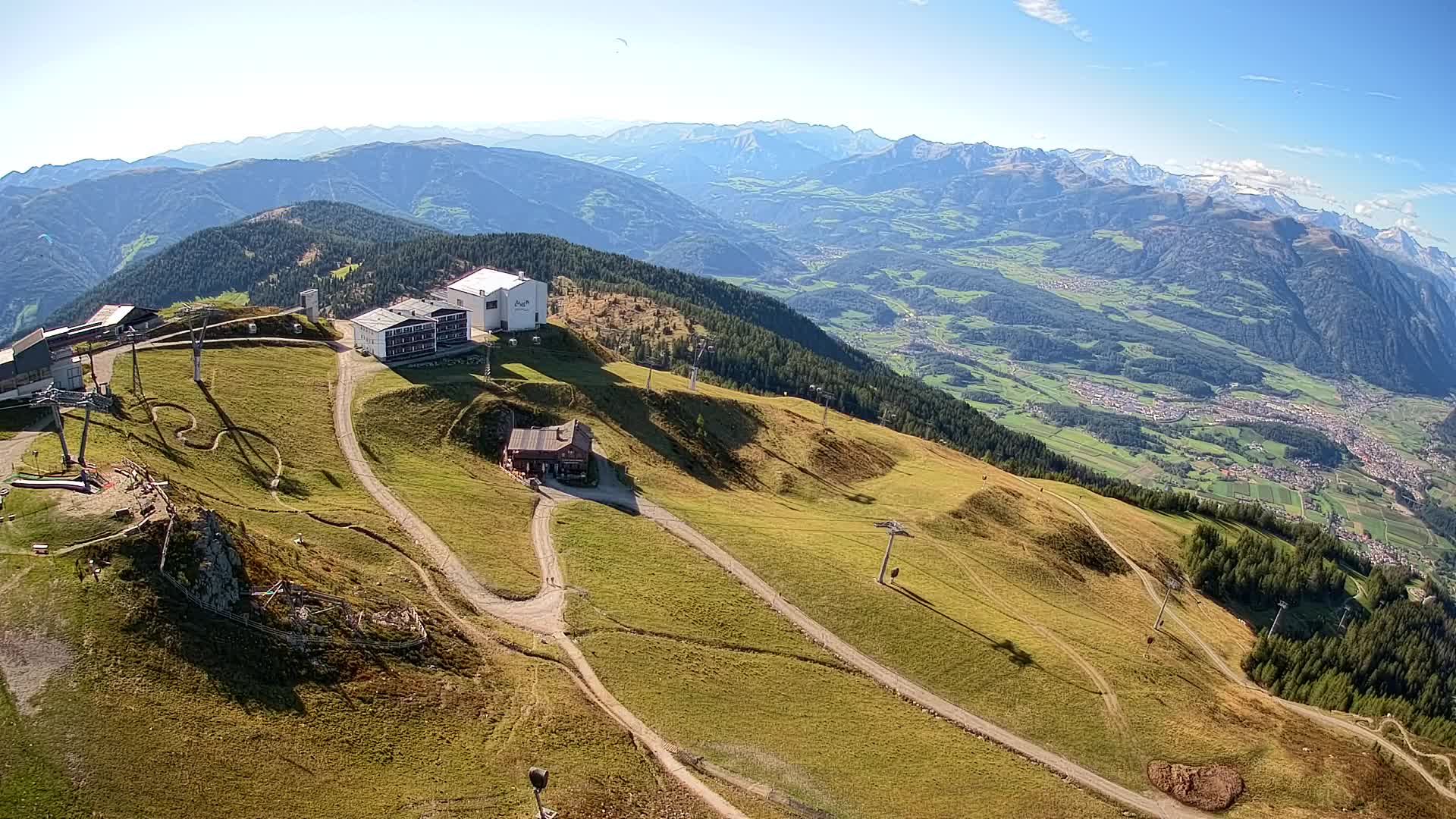 Station de ski Kronplatz sommet | vue sur Brunico