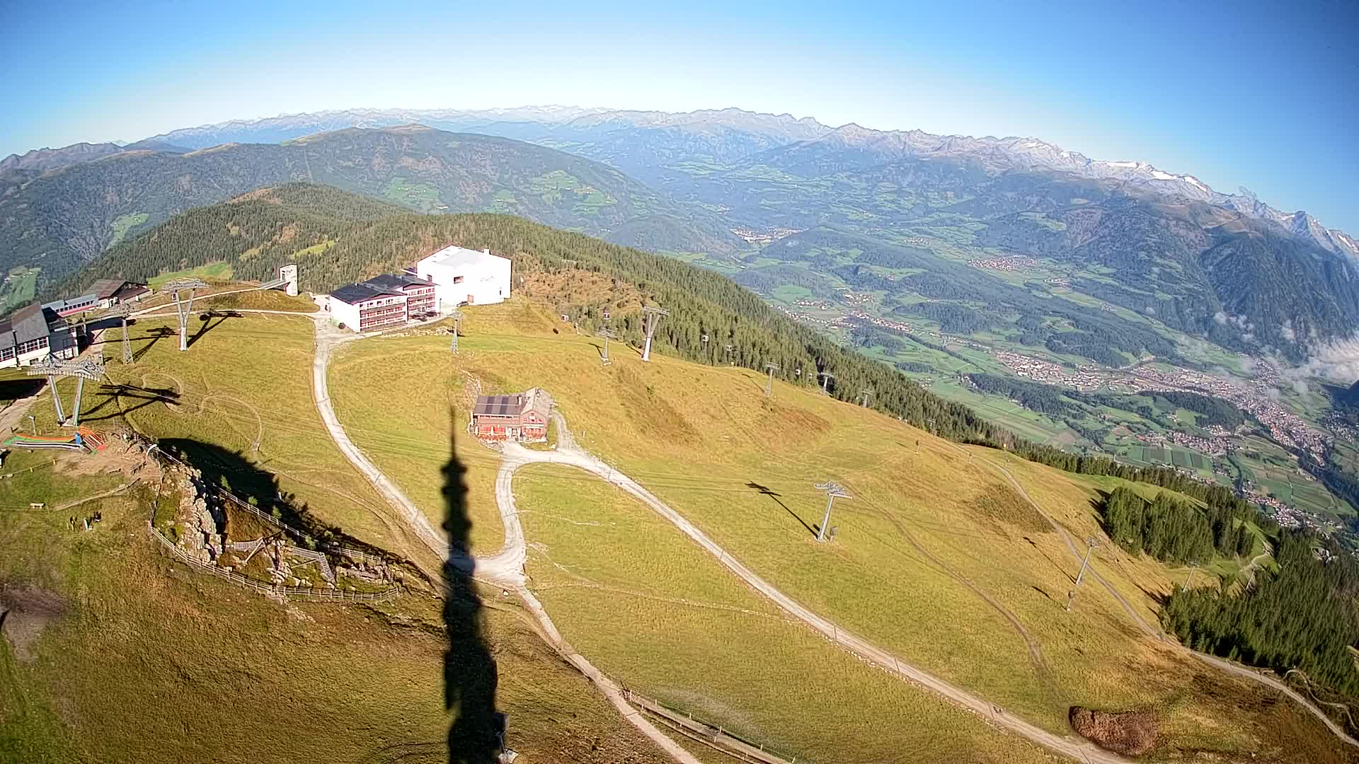 Skigebiet Kronplatz Gipfel | Blick auf Bruneck