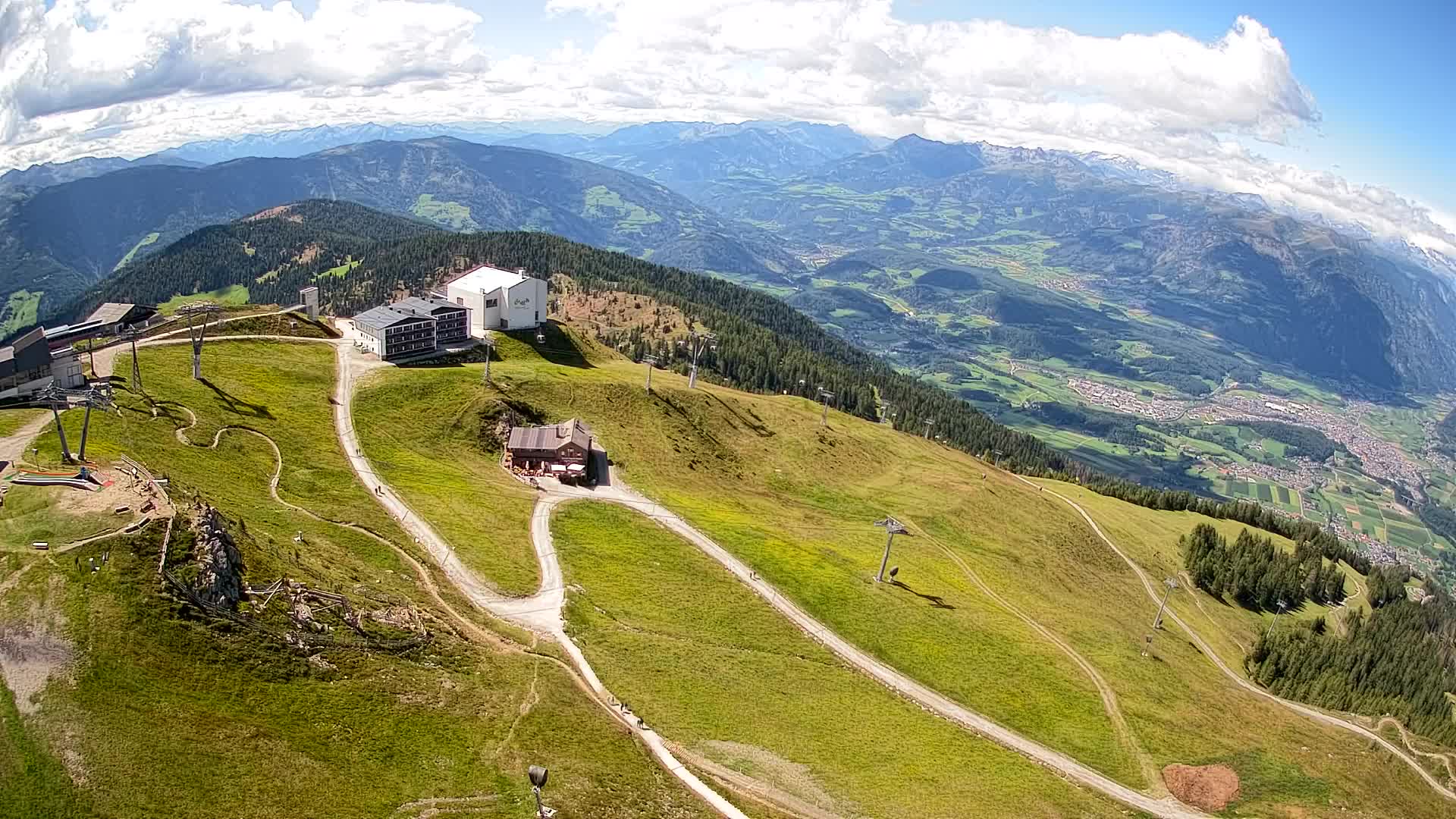 Kronplatz peak Ski resort | view to Bruneck