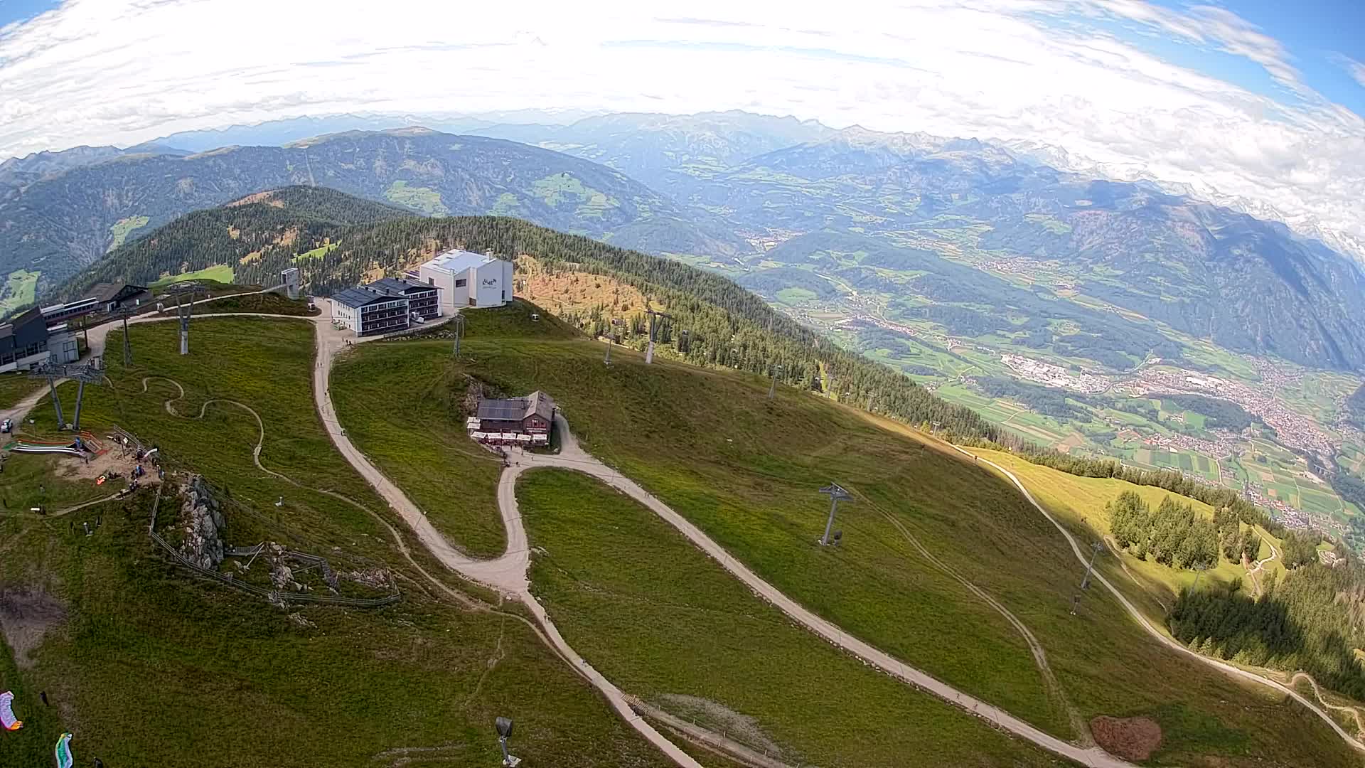 Kronplatz peak Ski resort | view to Bruneck