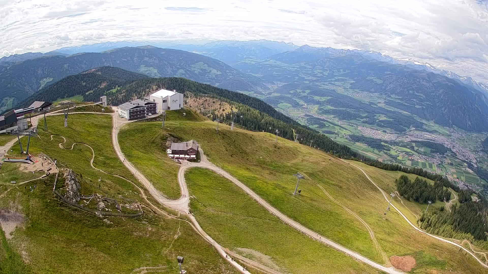 Kronplatz peak Ski resort | view to Bruneck