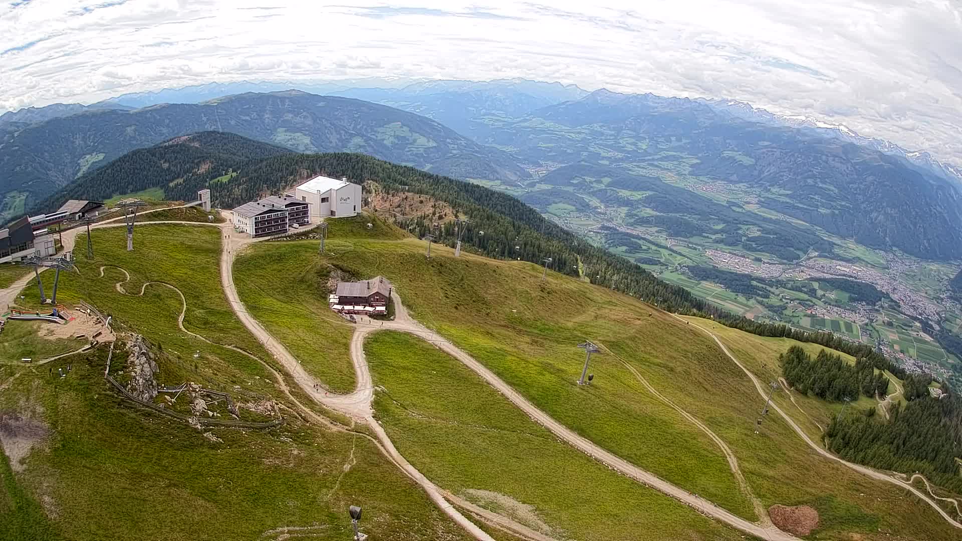 Kronplatz peak Ski resort | view to Bruneck