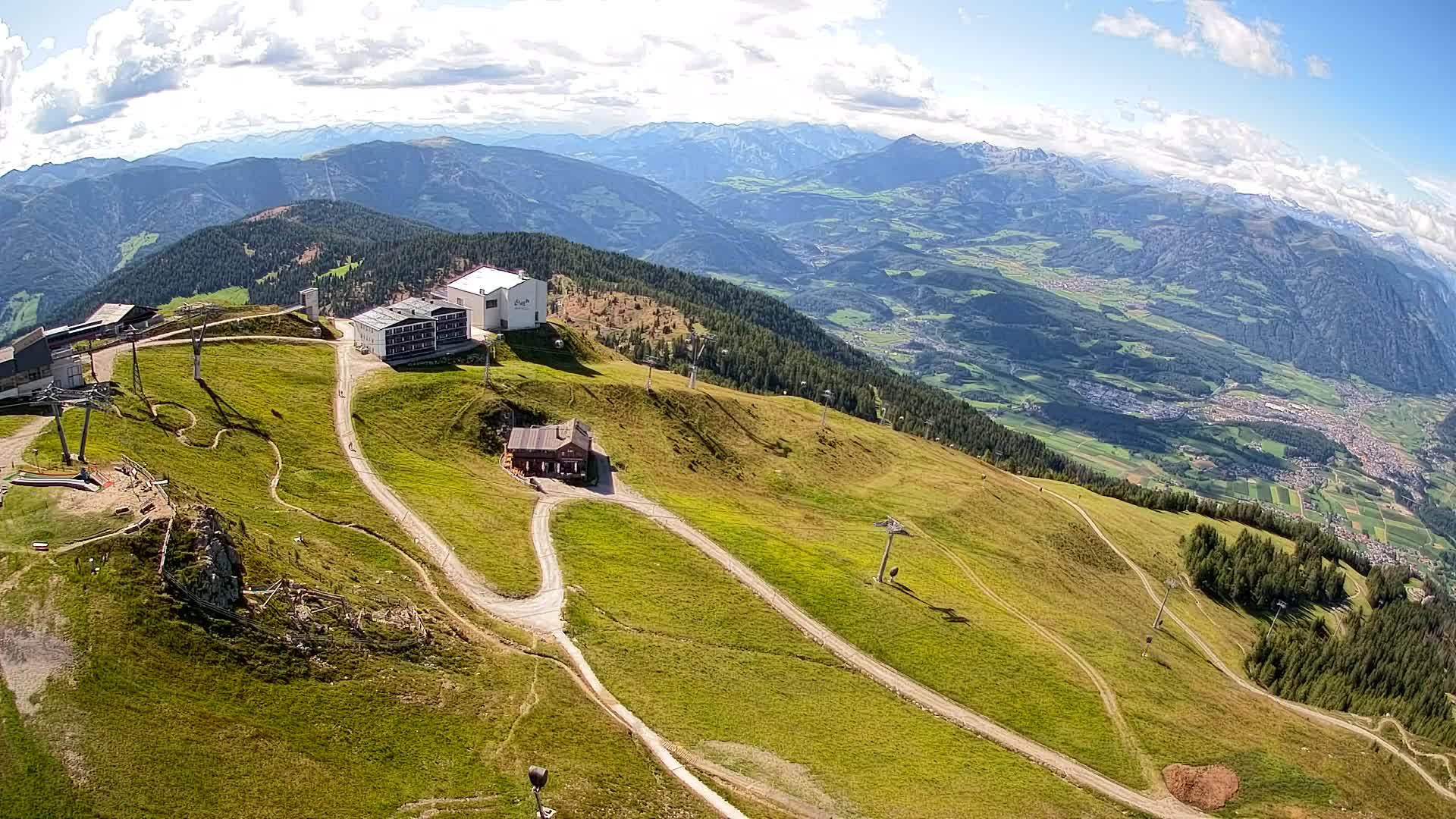 Smučišče Kronplatz – vrh | pogled na Bruneck