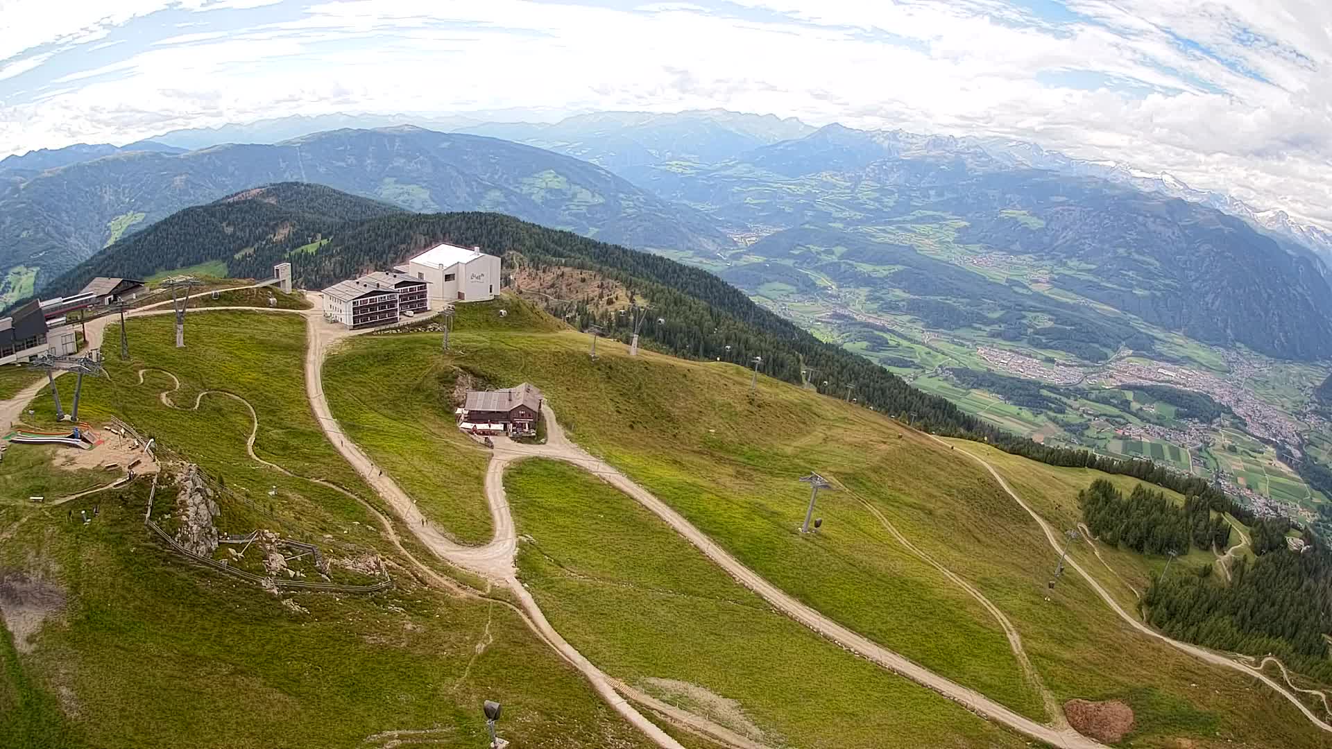 Kronplatz peak Ski resort | view to Bruneck