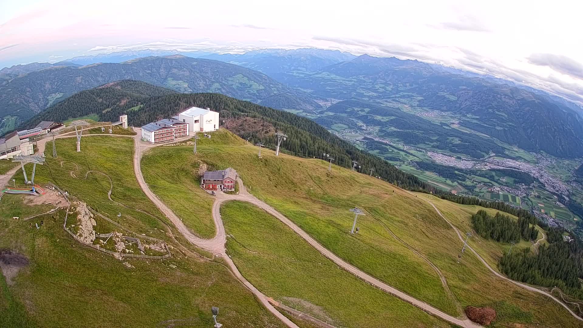 Kronplatz peak Ski resort | view to Bruneck