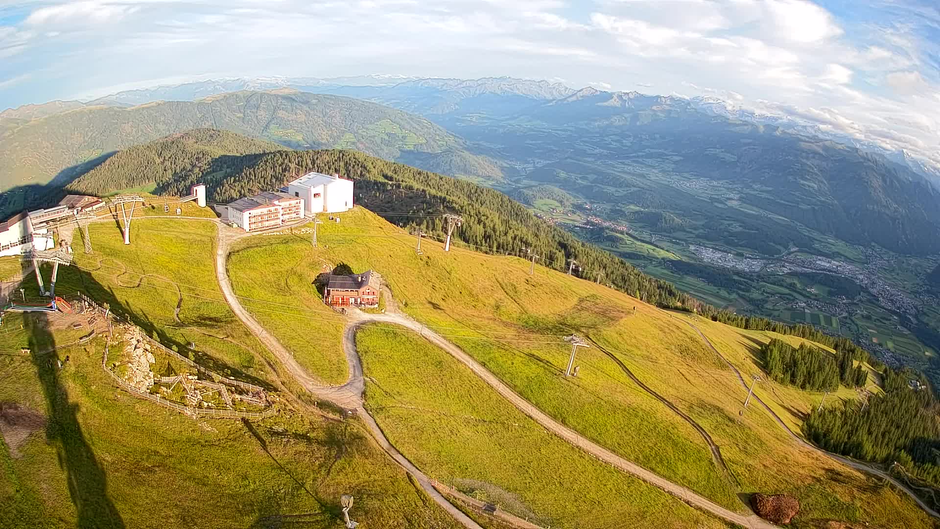 Kronplatz peak Ski resort | view to Bruneck