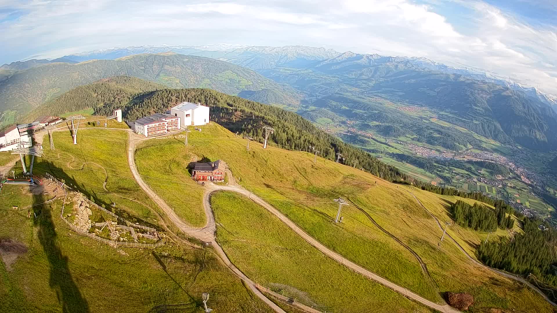 Kronplatz peak Ski resort | view to Bruneck