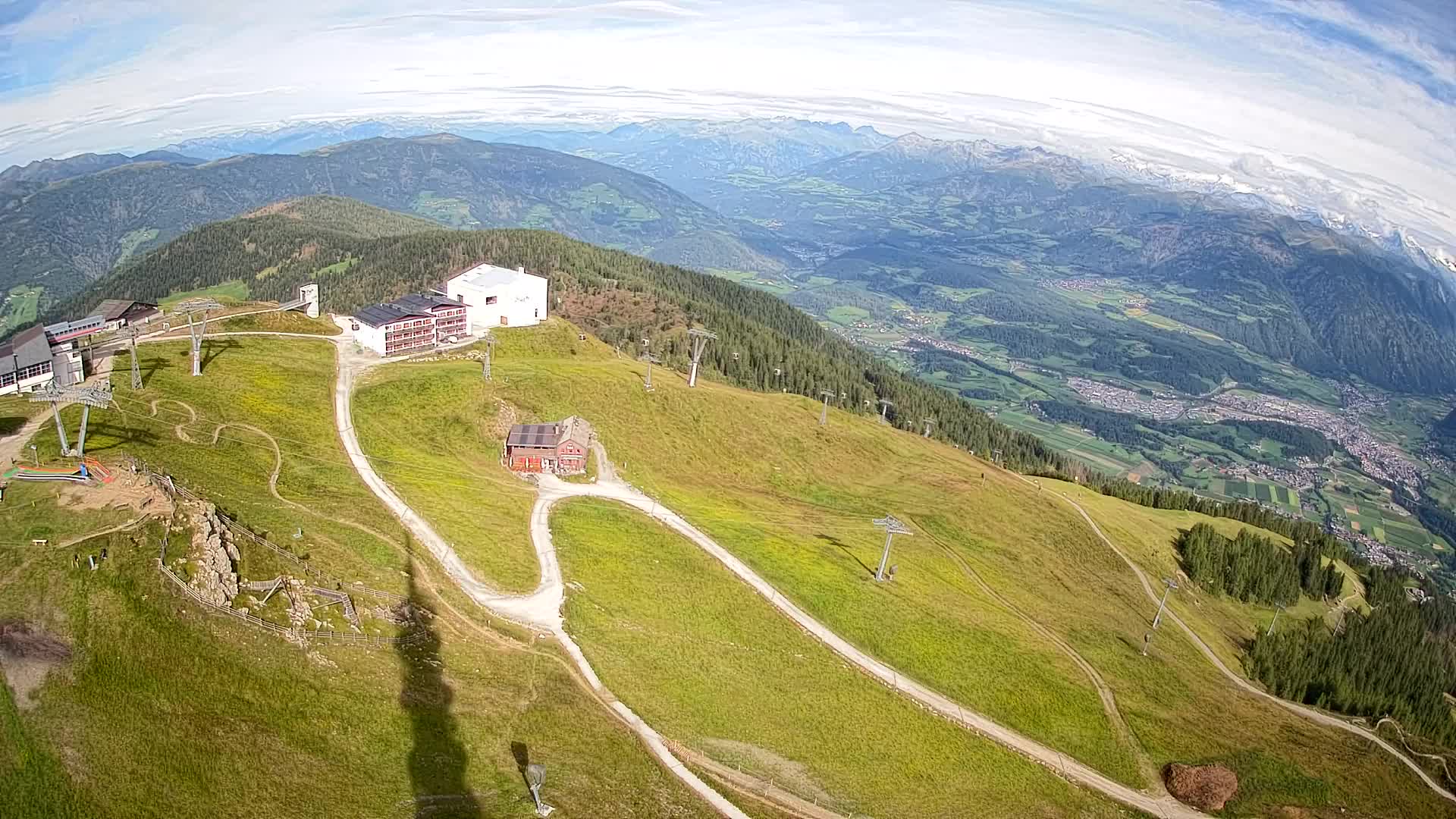 Kronplatz peak Ski resort | view to Bruneck