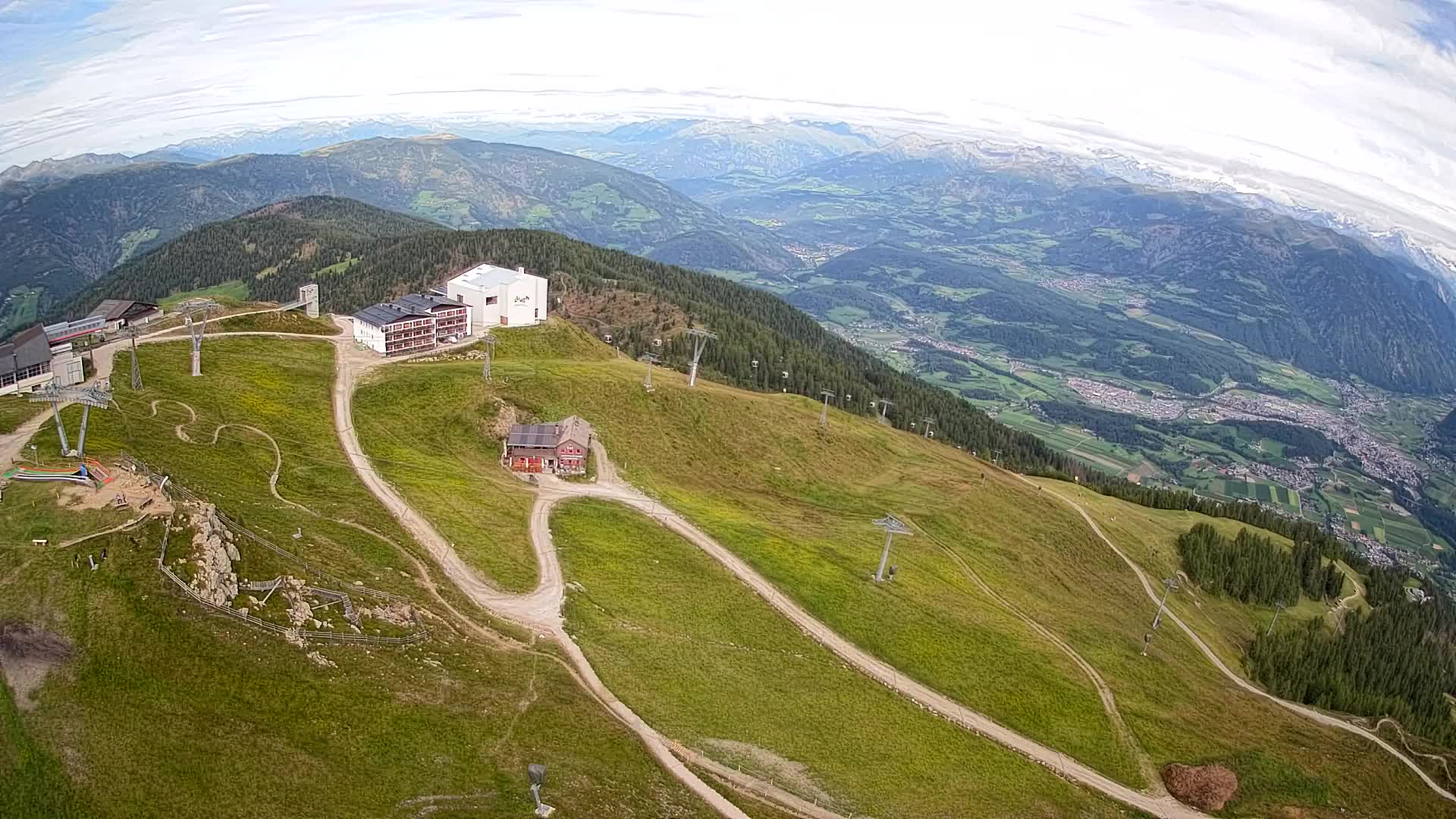 Kronplatz peak Ski resort | view to Bruneck