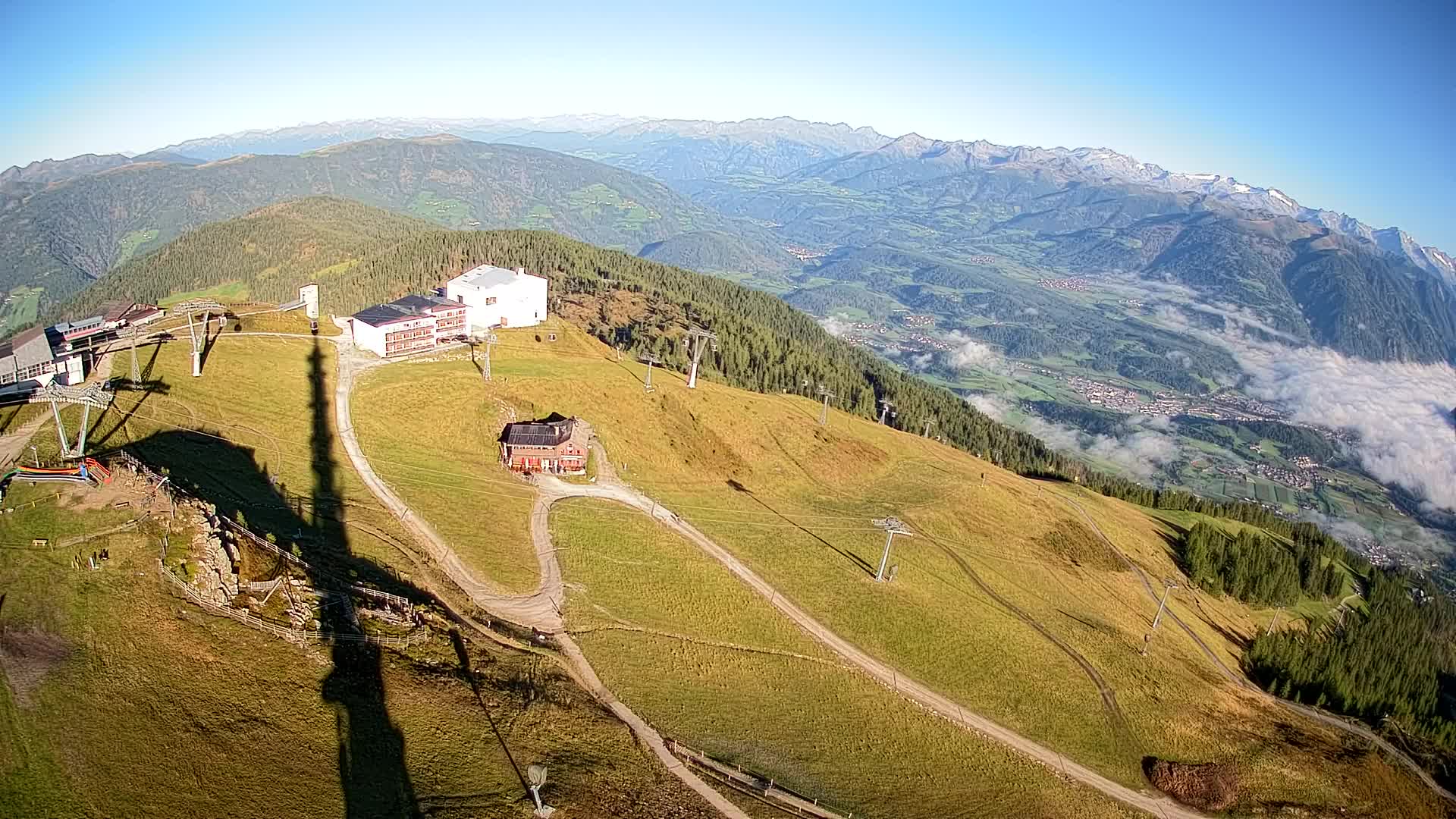 Kronplatz peak Ski resort | view to Bruneck