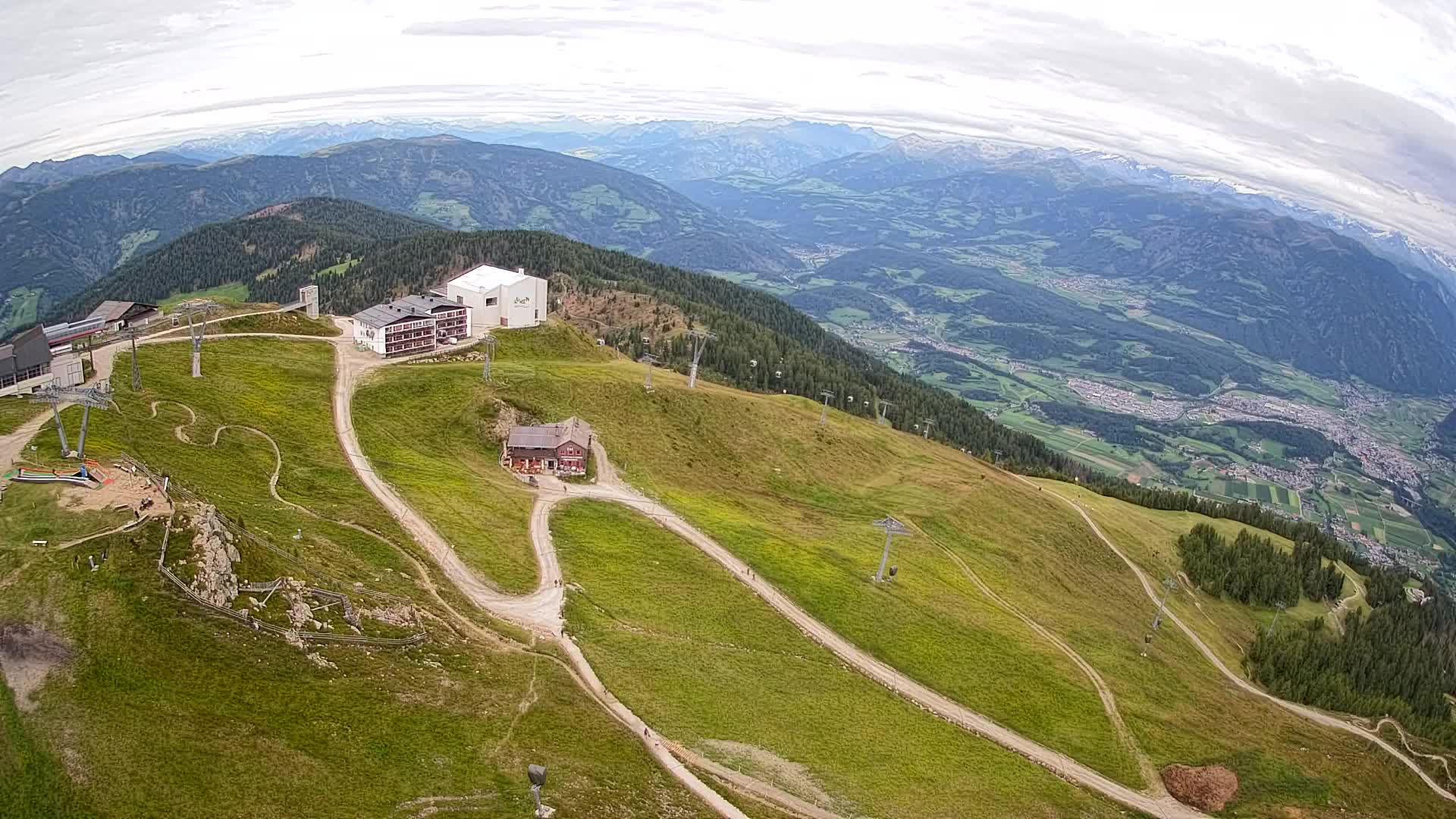 Kronplatz peak Ski resort | view to Bruneck