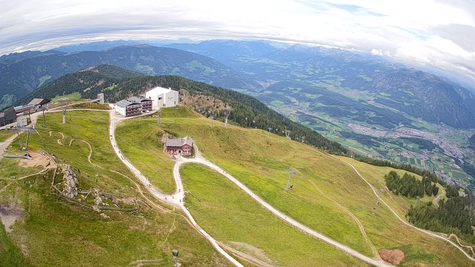 Smučišče Kronplatz – vrh | pogled na Bruneck