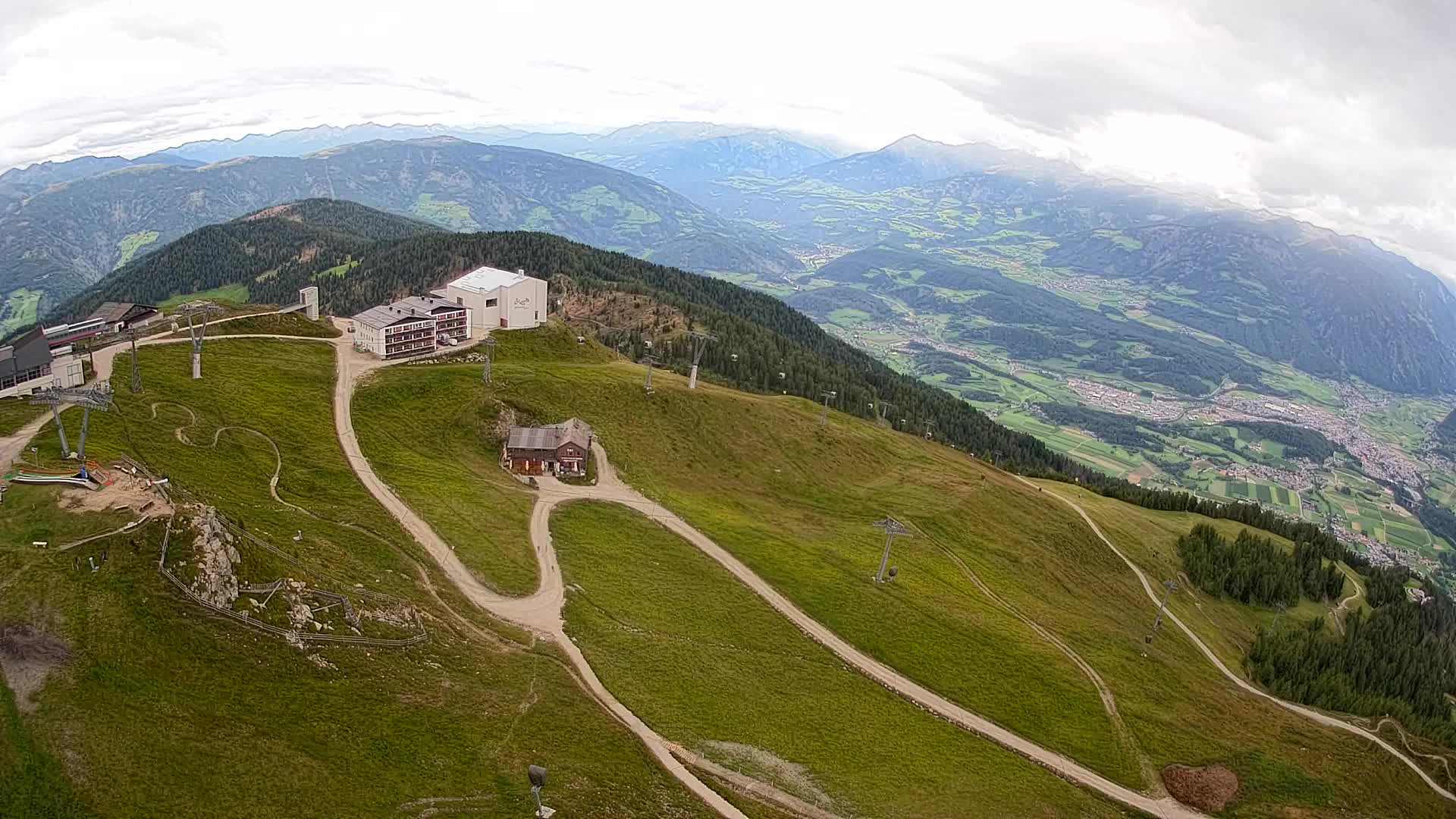 Kronplatz peak Ski resort | view to Bruneck