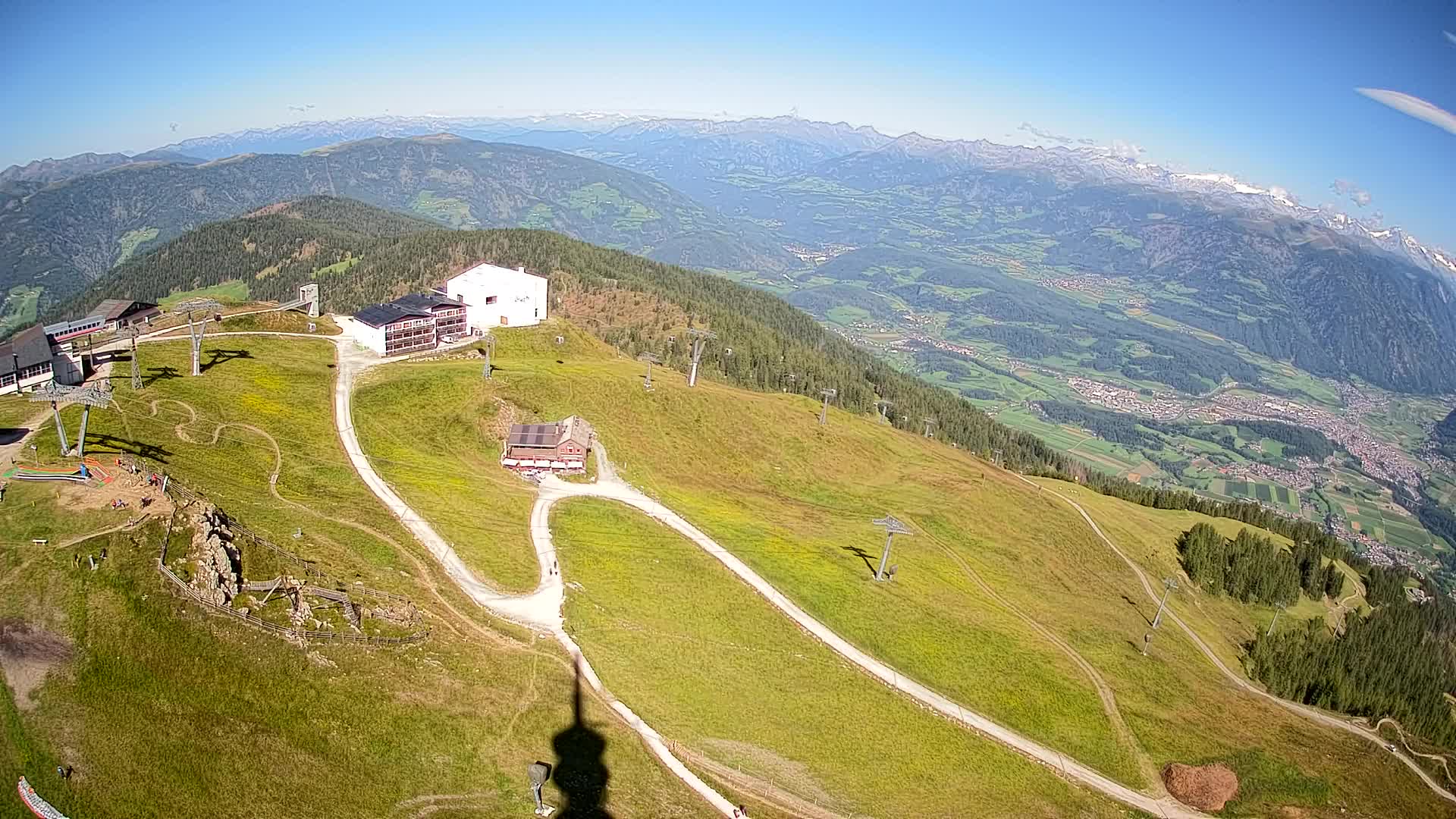 Kronplatz peak Ski resort | view to Bruneck
