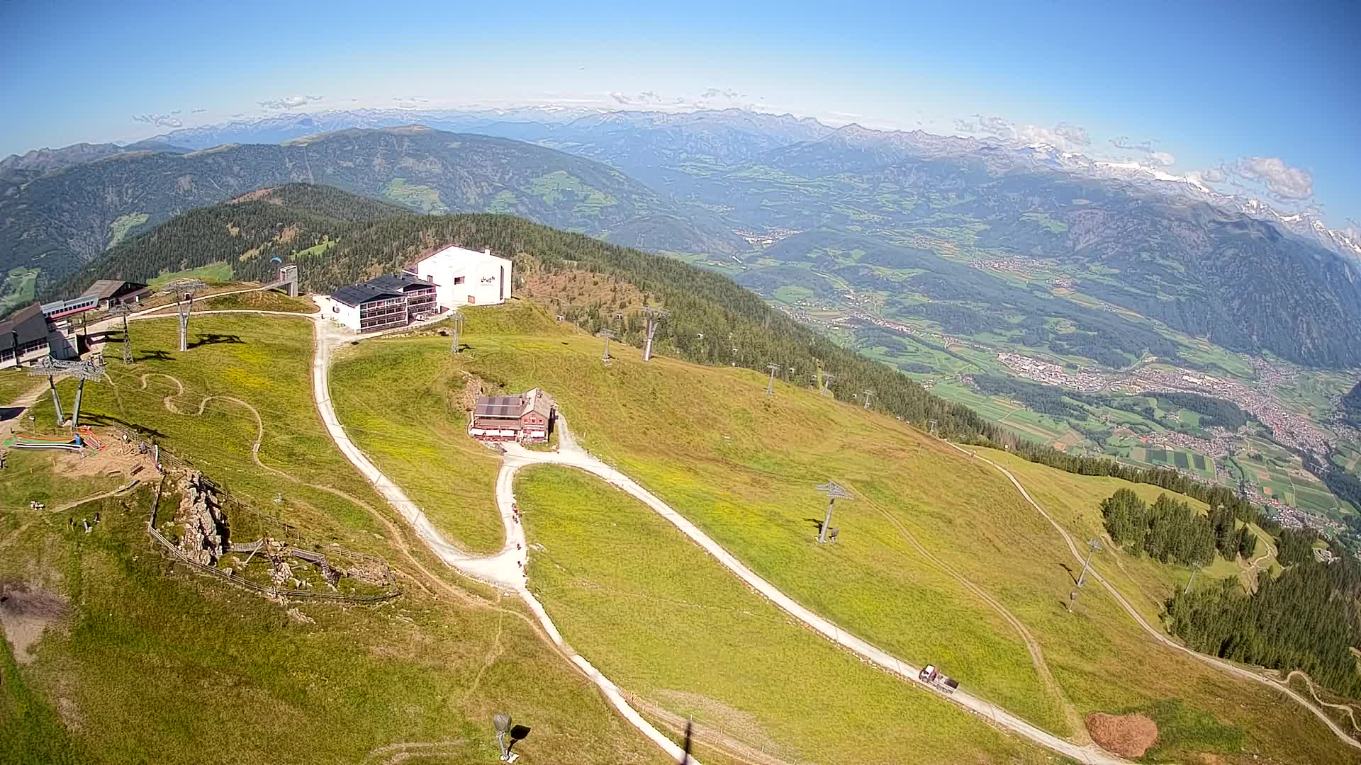 Kronplatz peak Ski resort | view to Bruneck