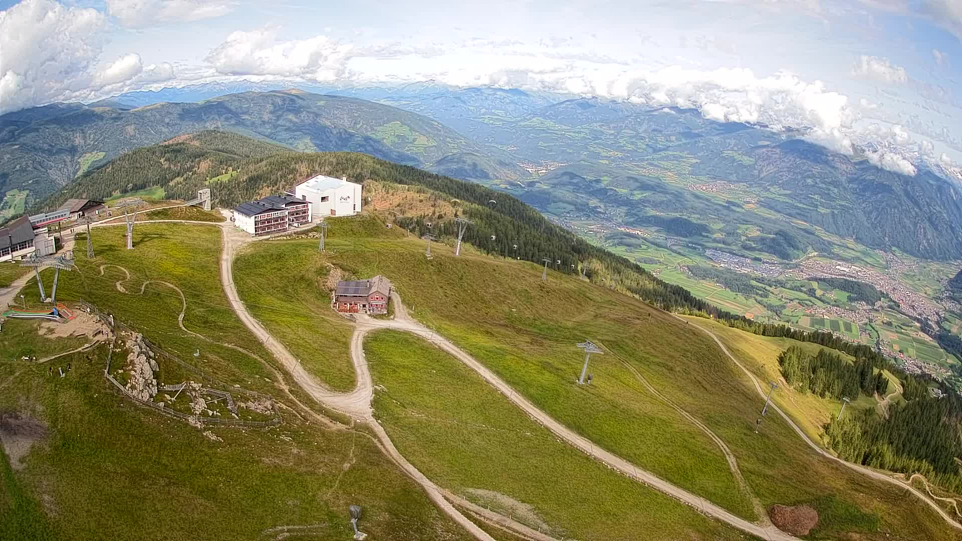 Kronplatz peak Ski resort | view to Bruneck