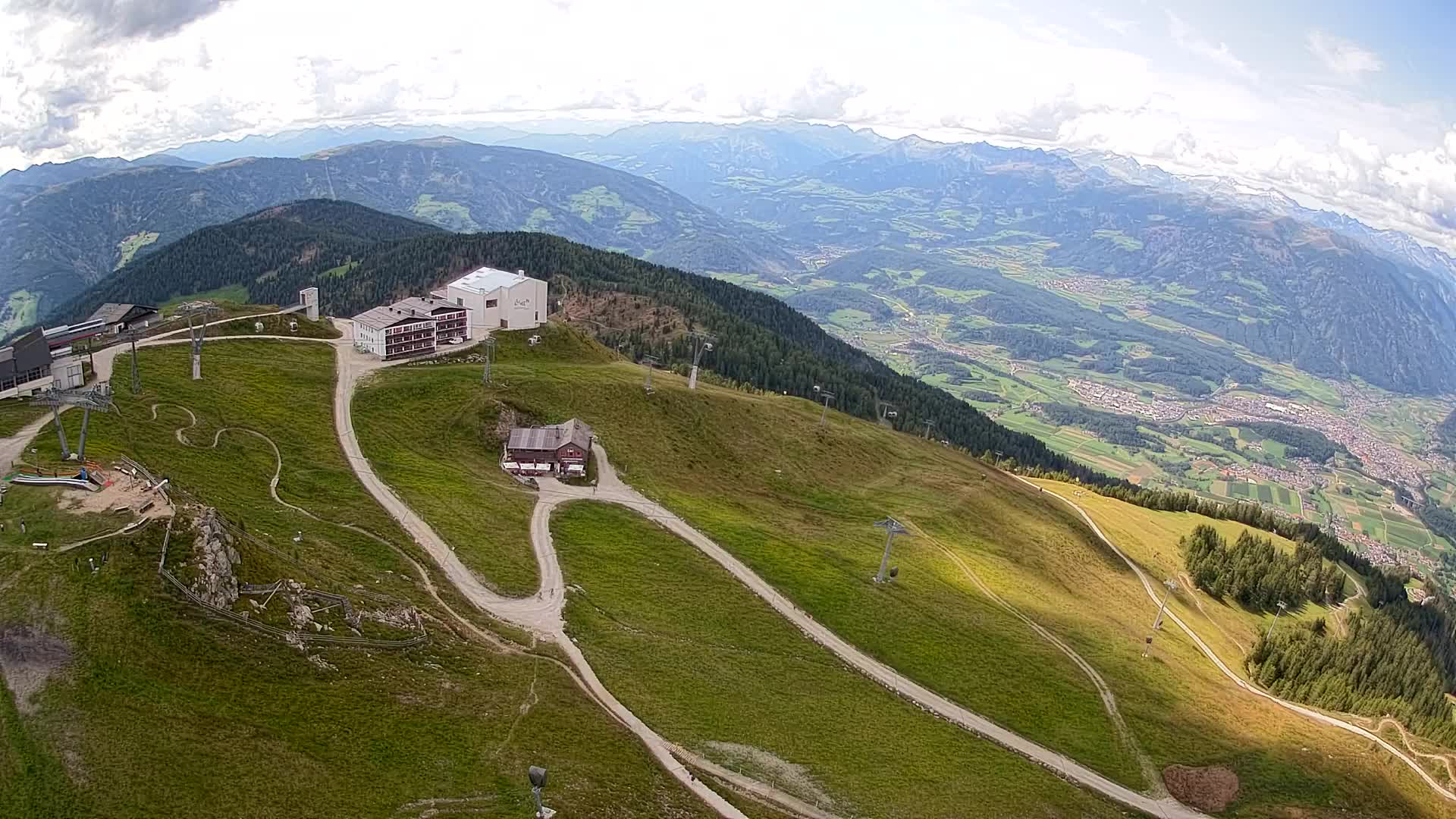 Kronplatz peak Ski resort | view to Bruneck