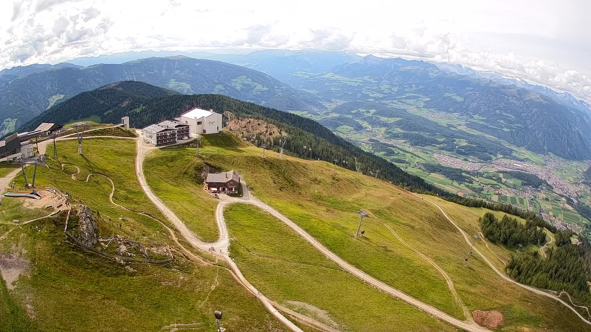 Kronplatz peak Ski resort | view to Bruneck