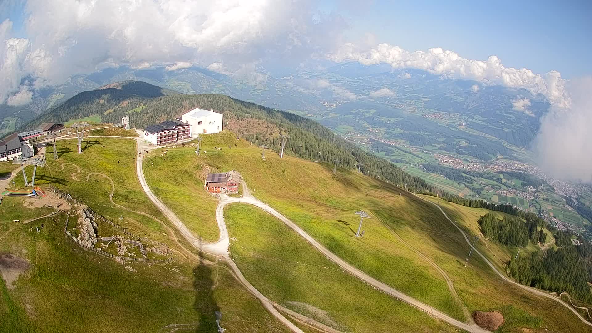 Kronplatz peak Ski resort | view to Bruneck