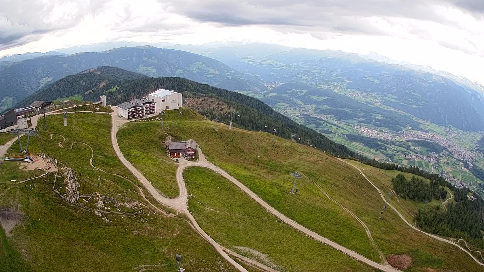 Kronplatz peak Ski resort | view to Bruneck