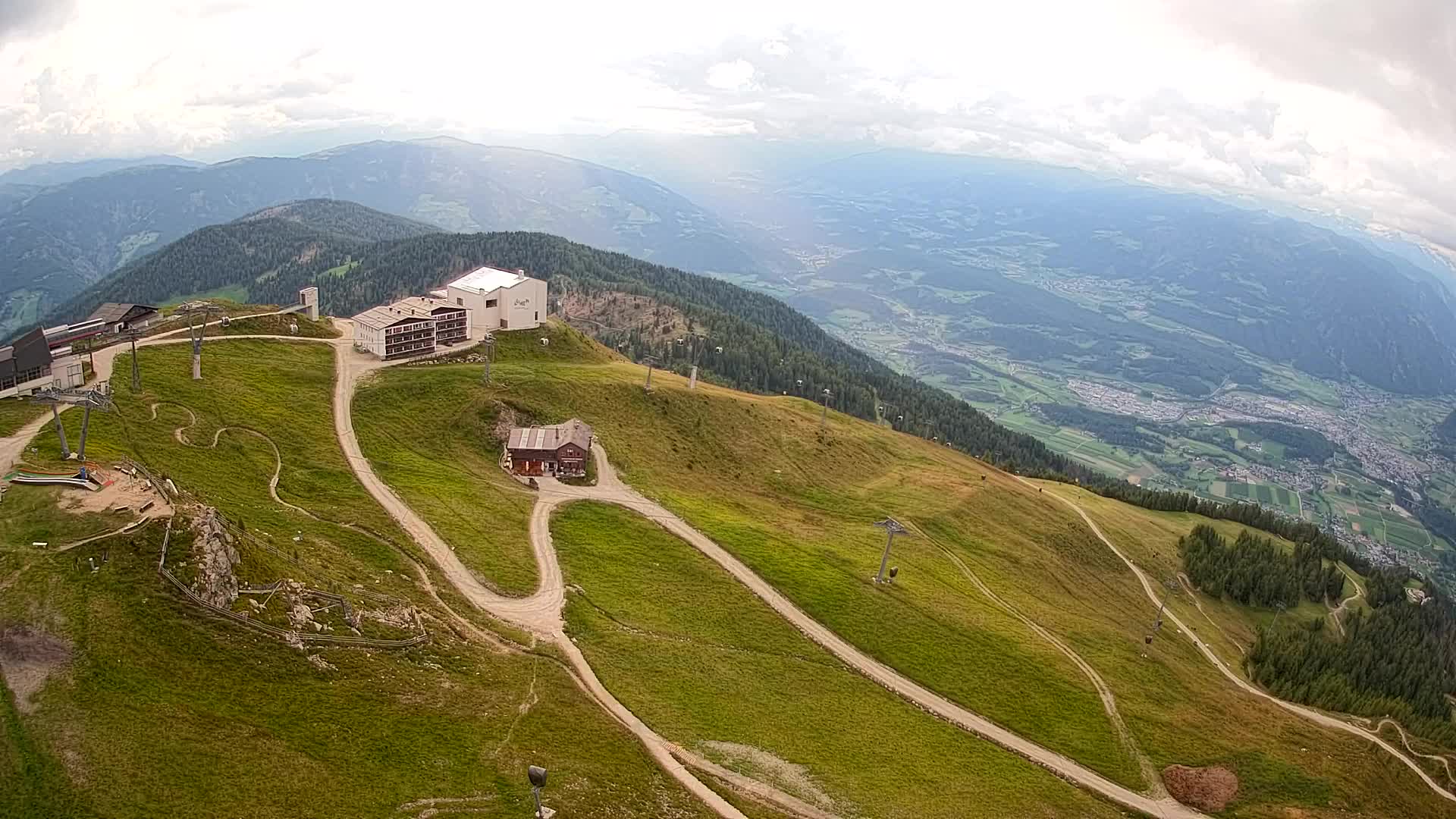 Kronplatz peak Ski resort | view to Bruneck