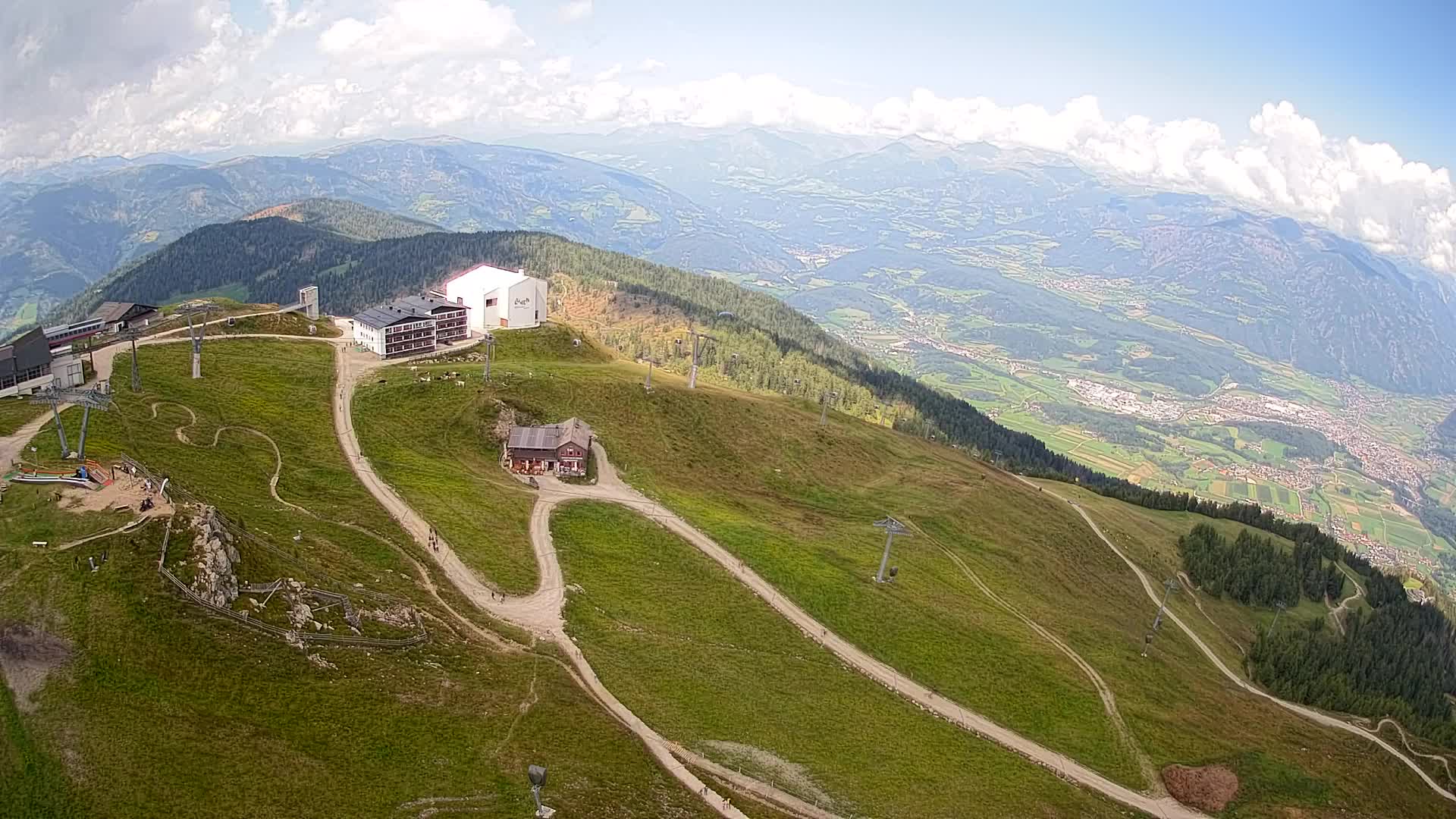 Kronplatz peak Ski resort | view to Bruneck