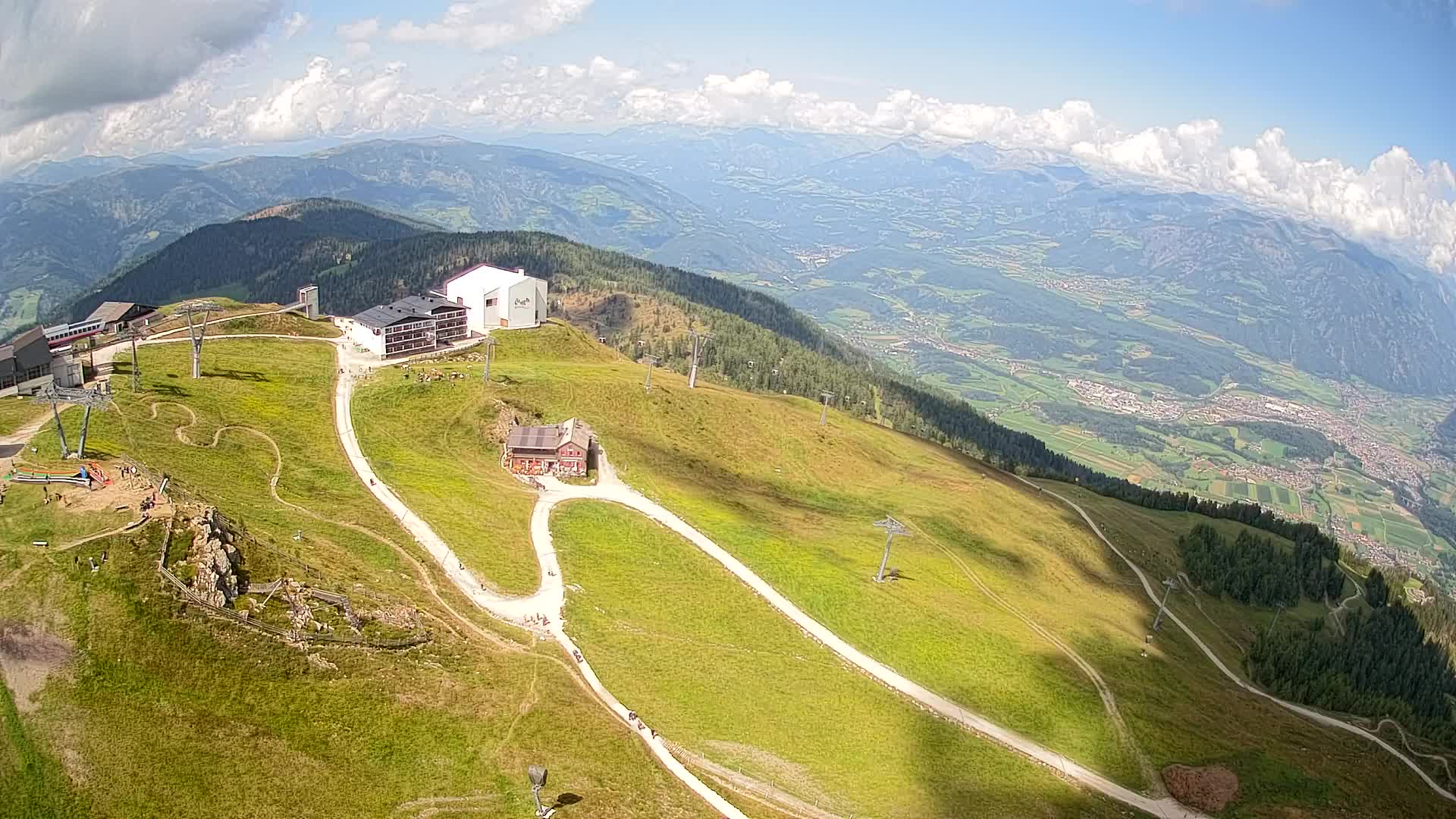 Kronplatz peak Ski resort | view to Bruneck