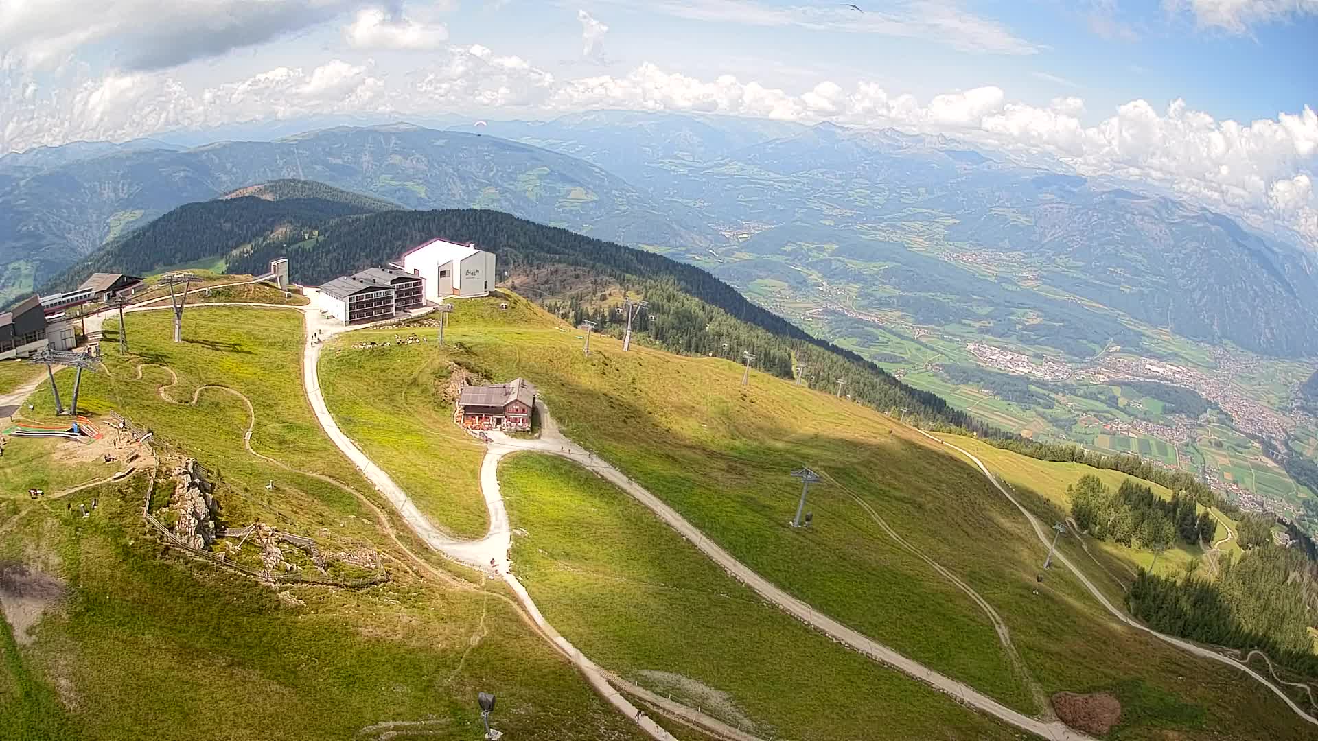 Kronplatz peak Ski resort | view to Bruneck