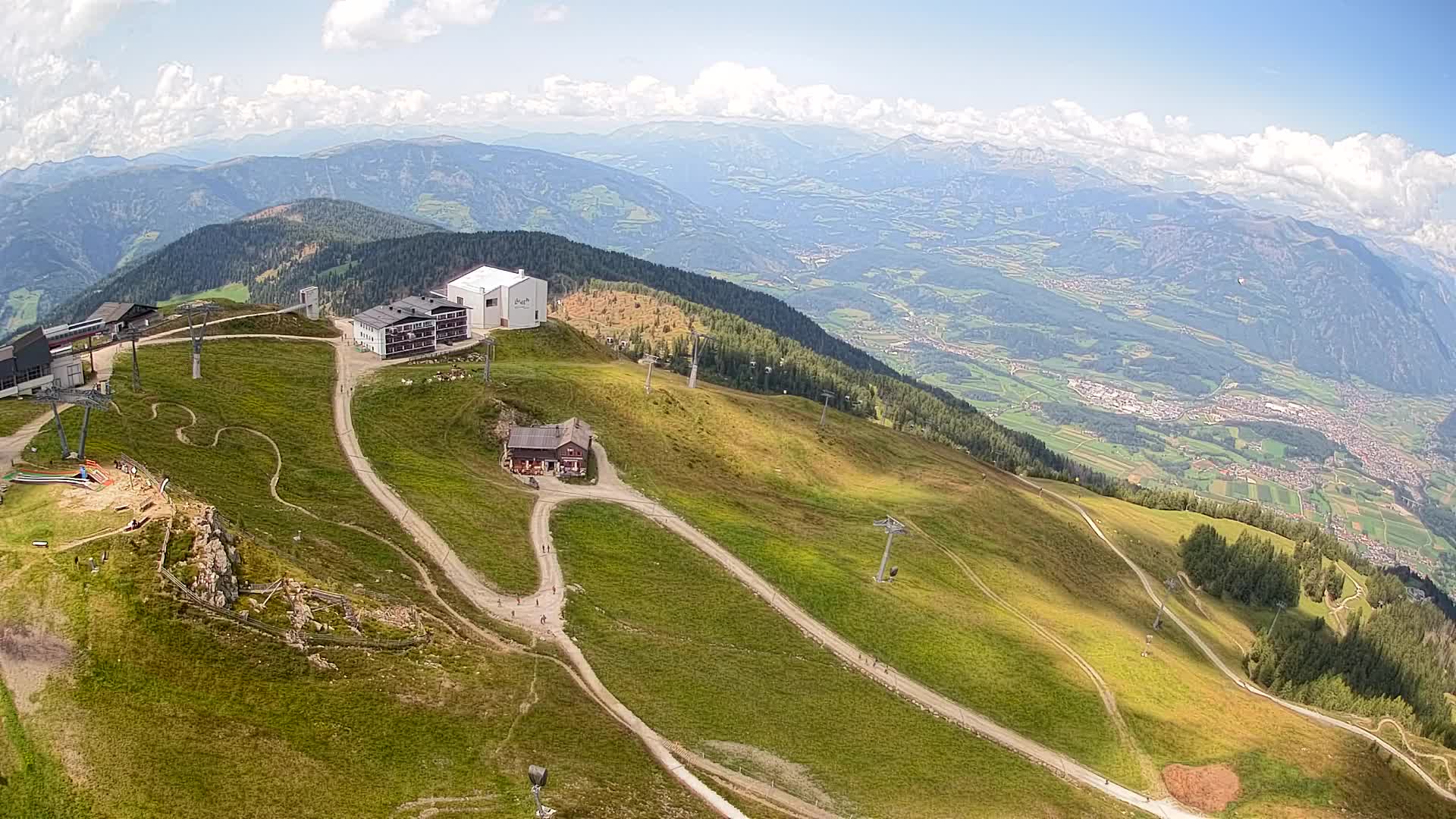 Stazione sciistica di Plan de Corones | vista su Brunico