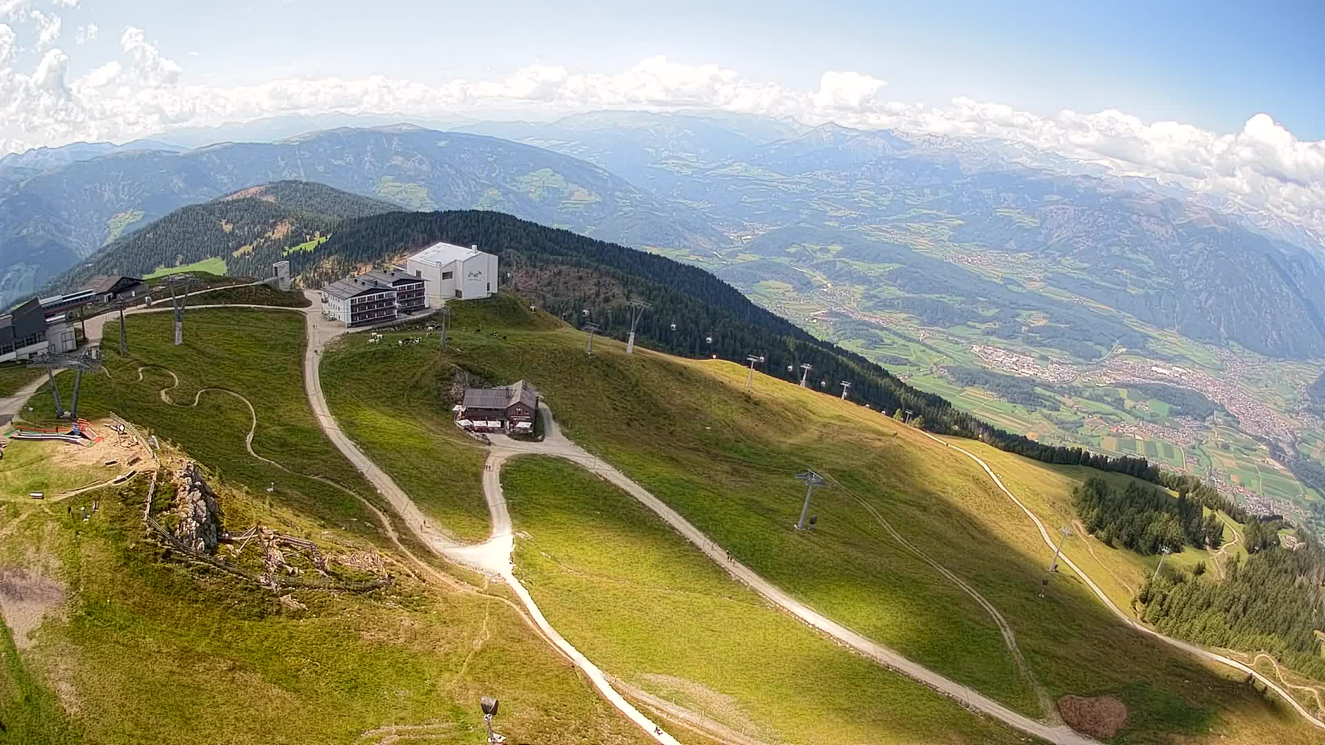 Kronplatz peak Ski resort | view to Bruneck